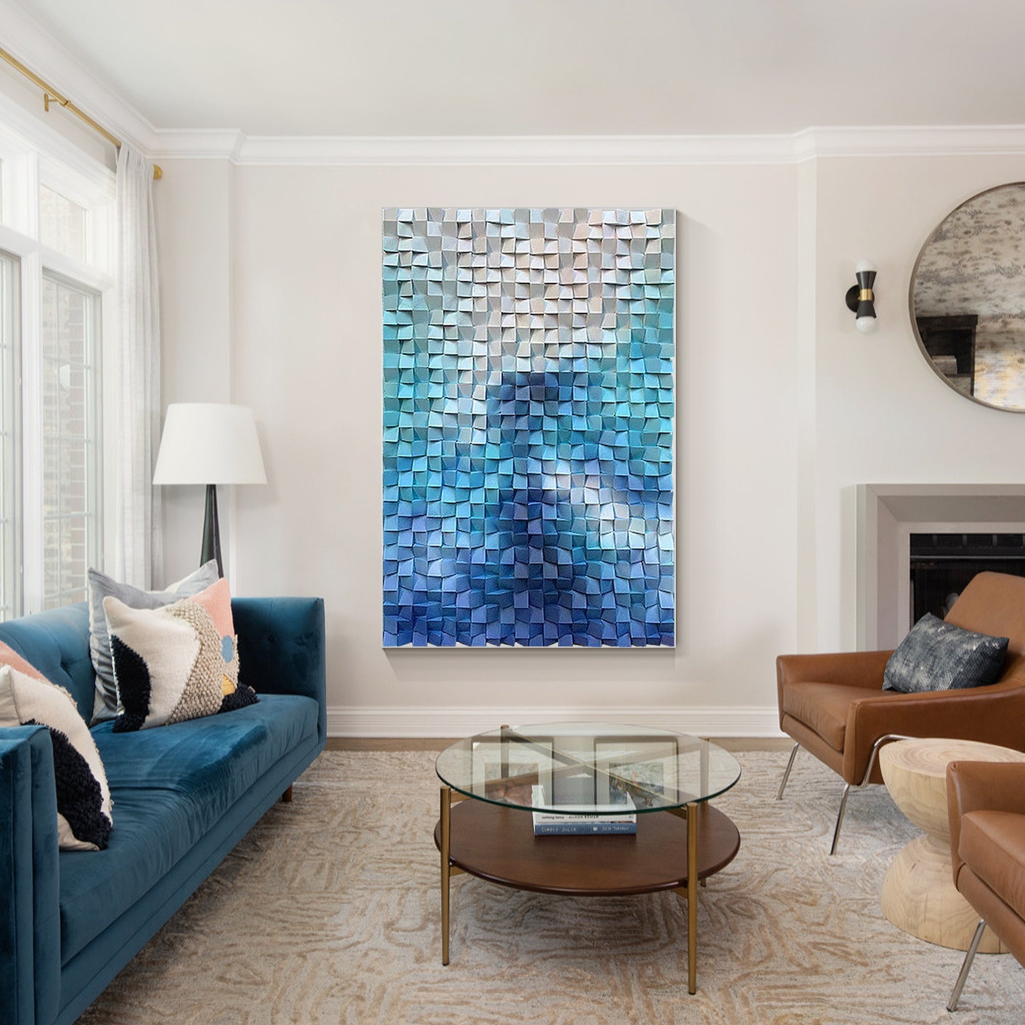 wood art sound diffuser