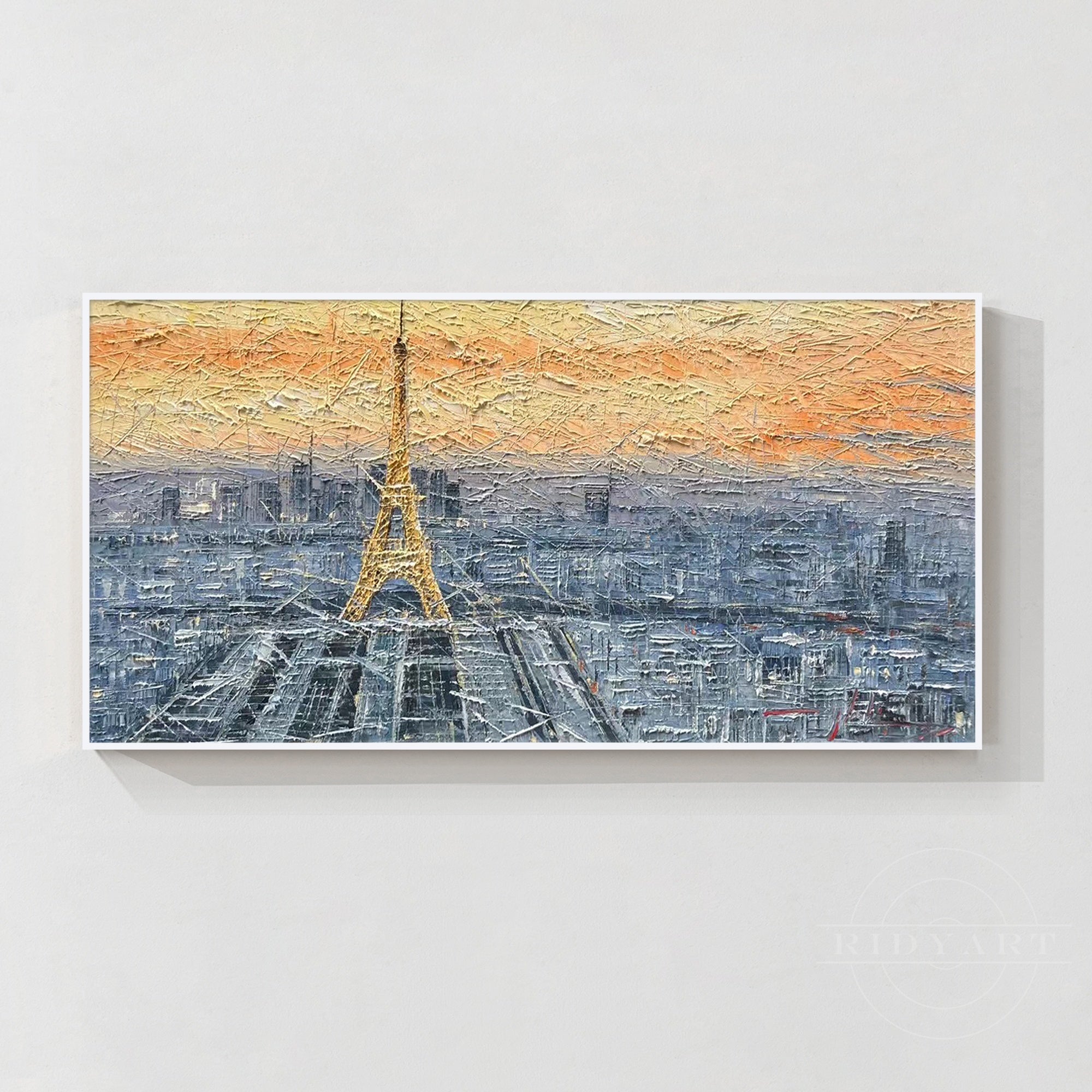 Eiffel Tower Skyline Painting_047