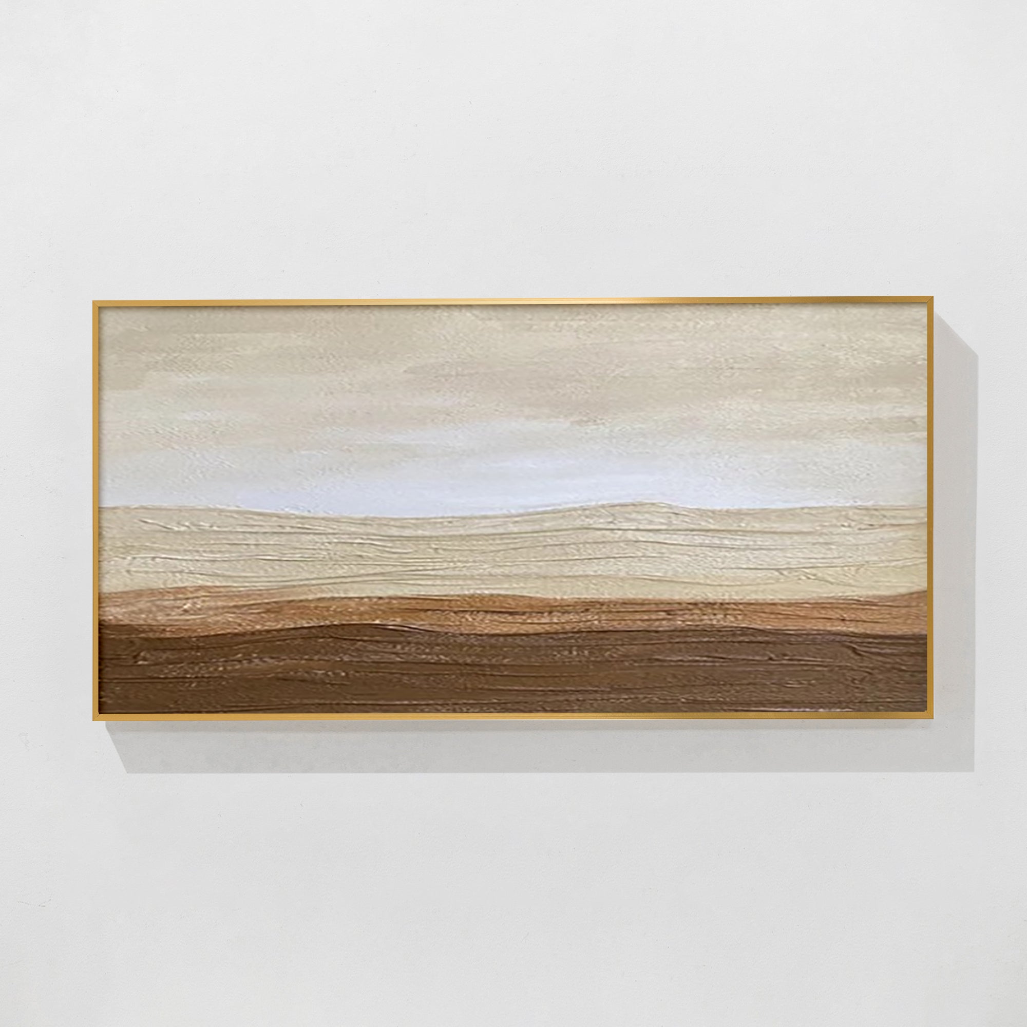 Abstrakte braune Wandkunst