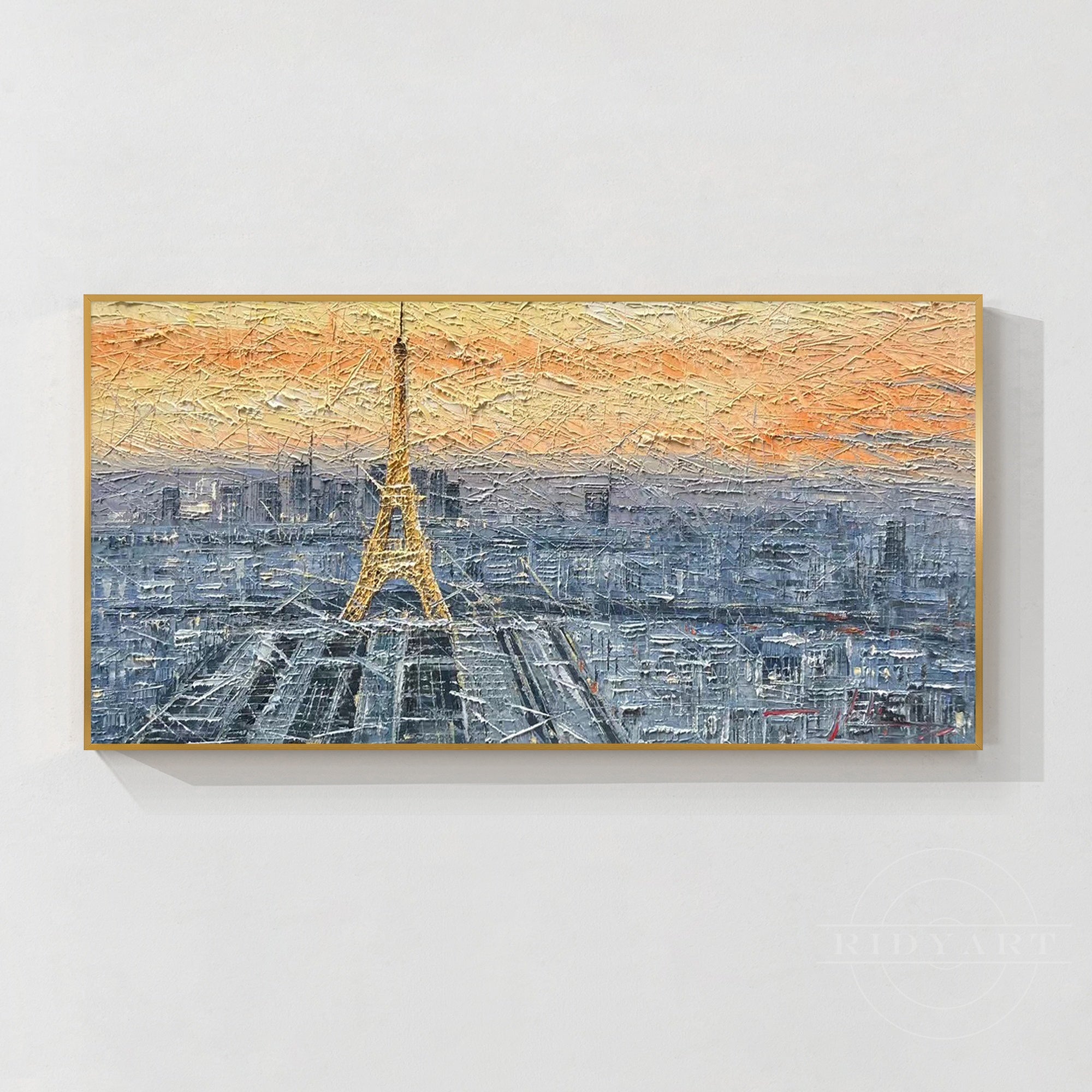Eiffel Tower Skyline Painting_047