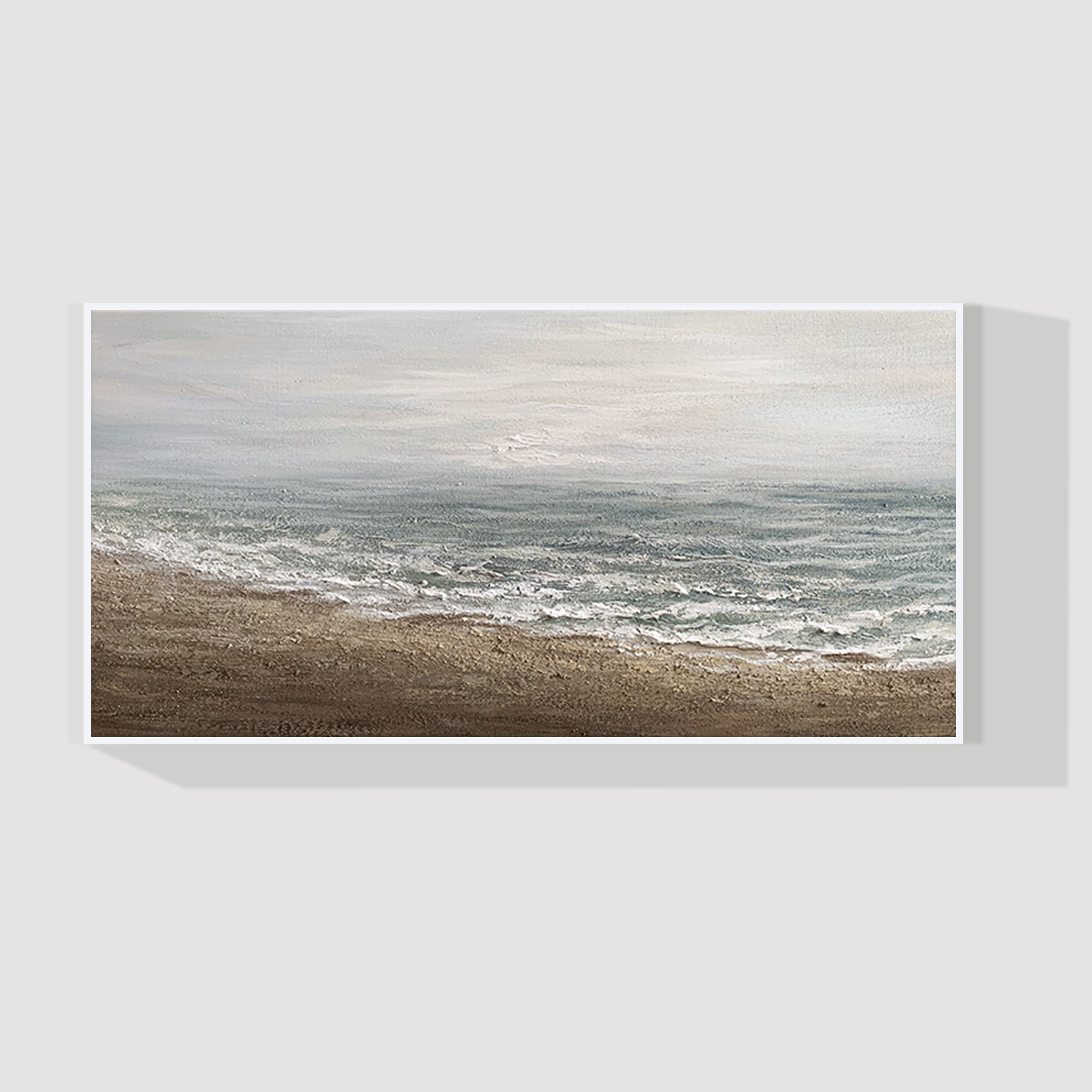 Wandkunst „Gold Mountain“ in Marineblau