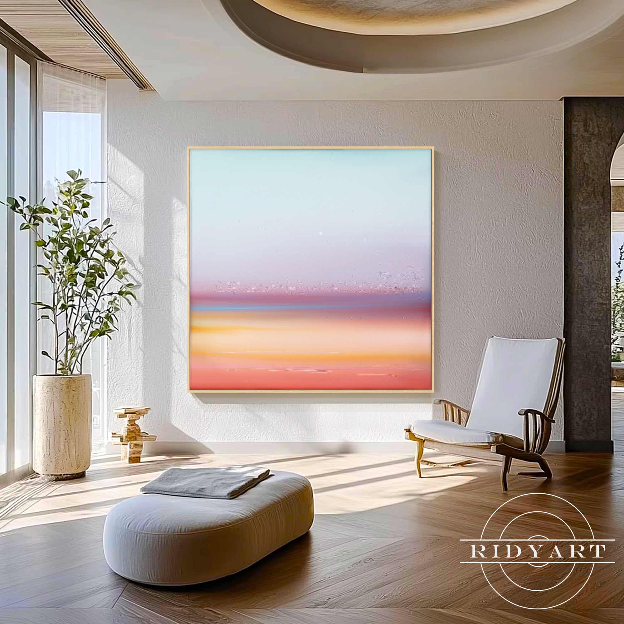 Side angle showing subtle hand-painted texture and soft color gradients