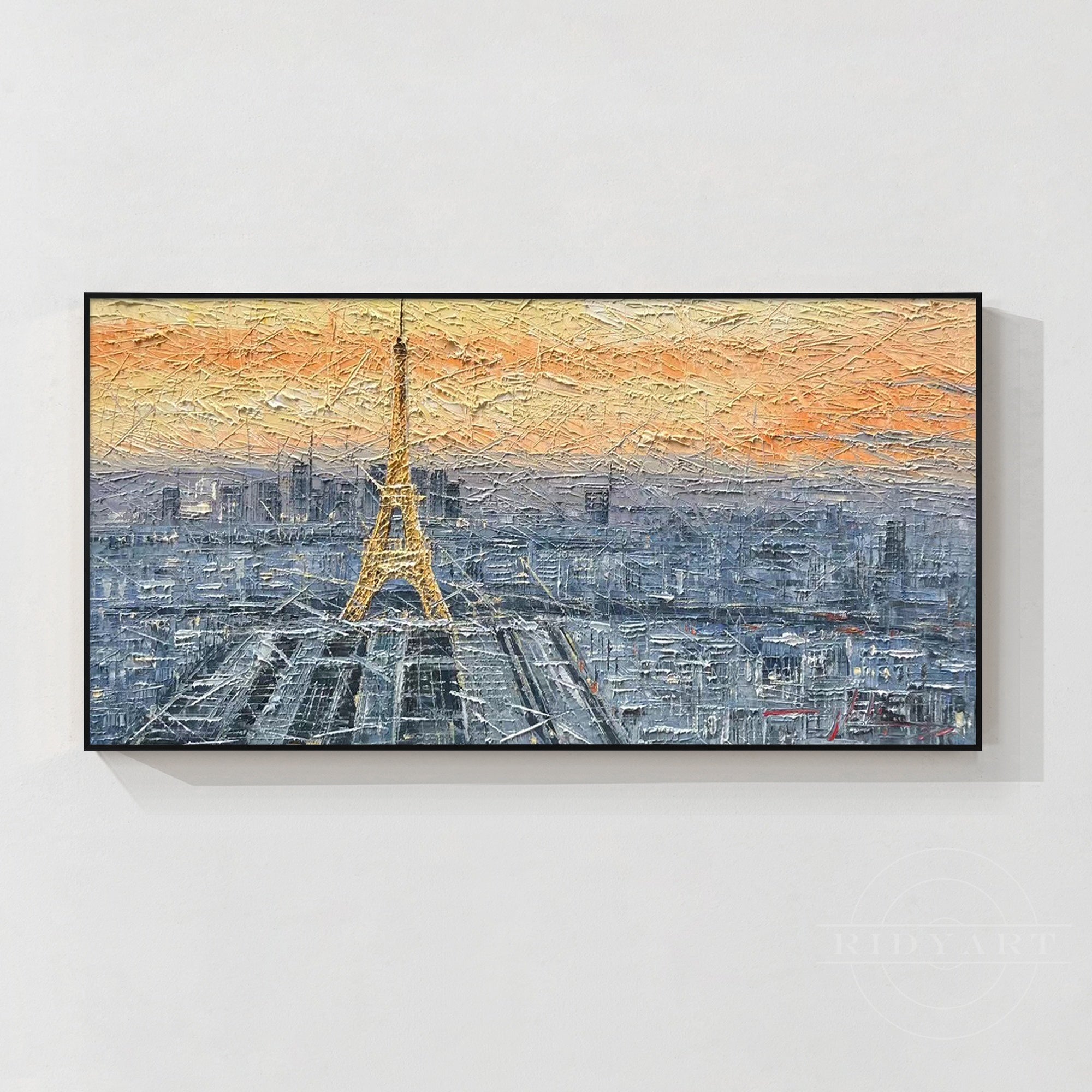 Eiffel Tower Skyline Painting_047