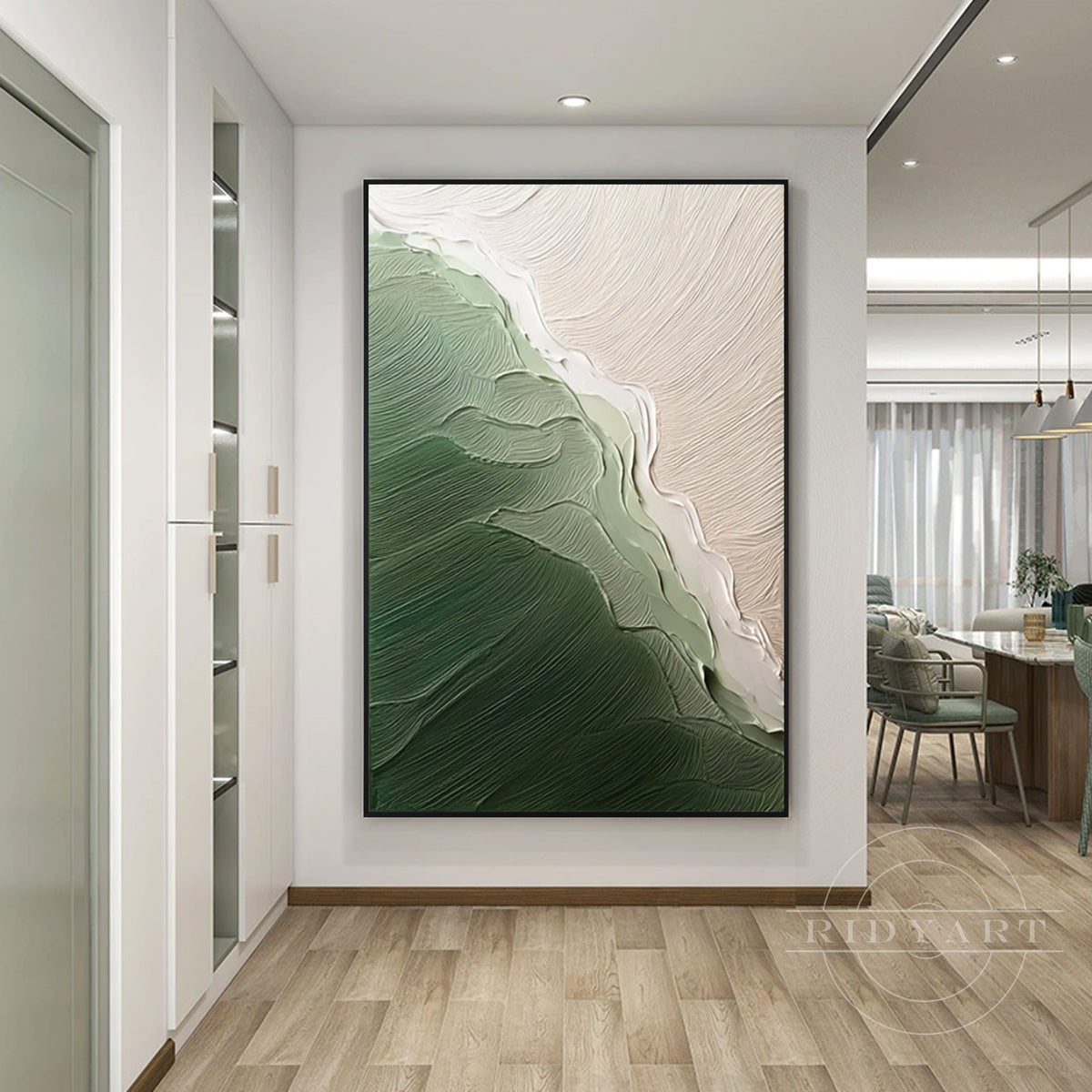Wabi-Sabi layered abstract canvas art