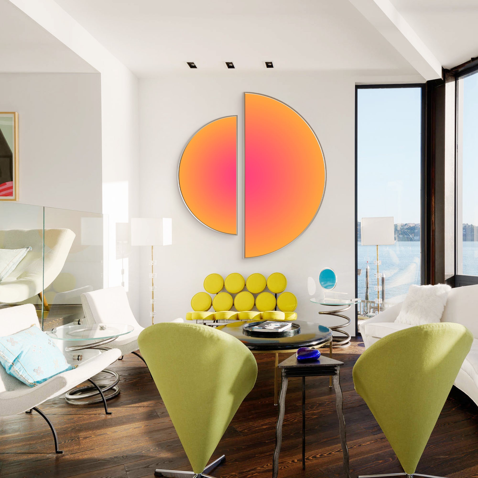 Arte de parede em degradé