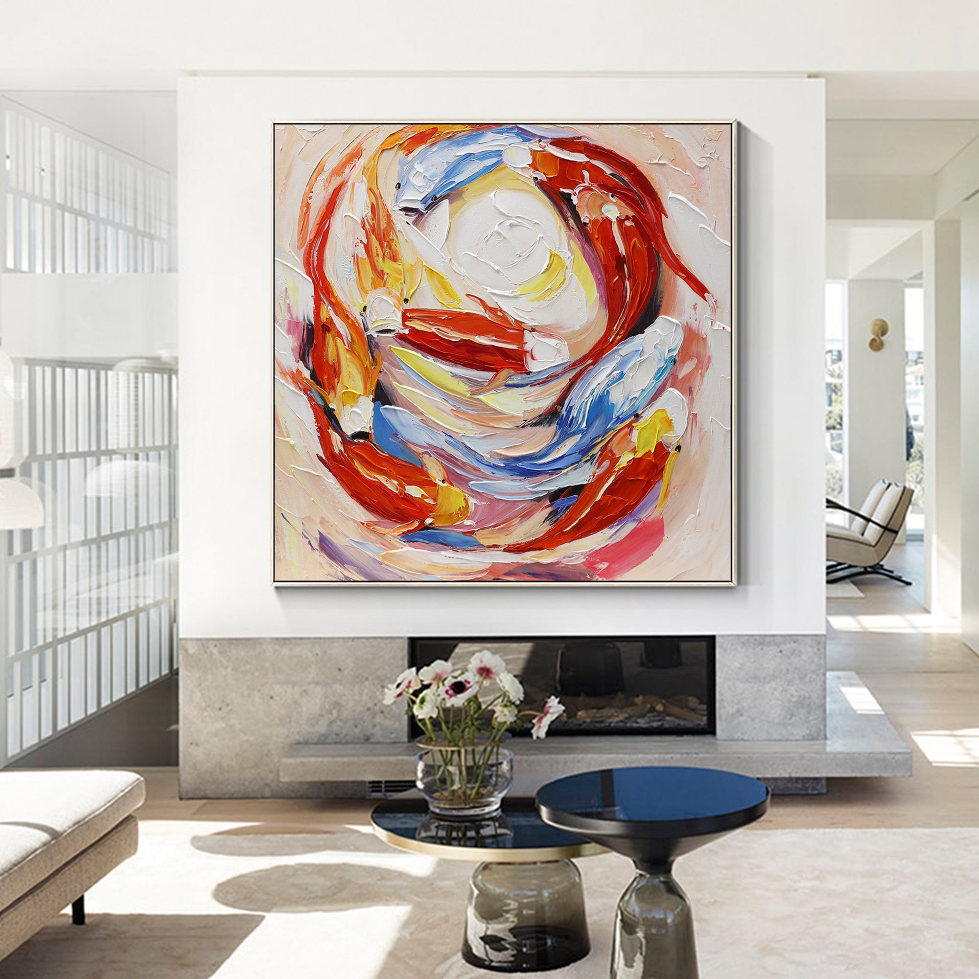 Koi Fisch Feng Shui Malerei
