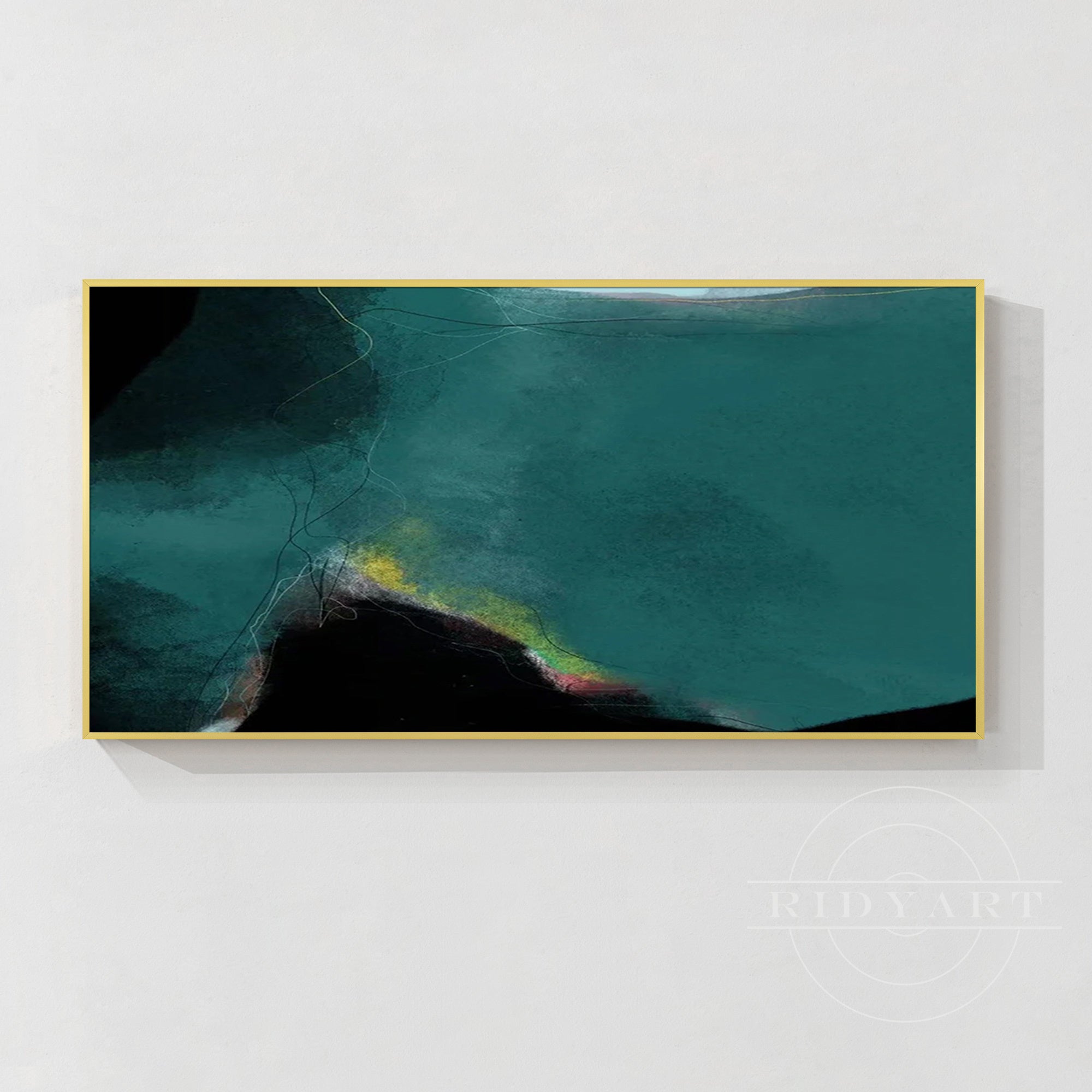 Grün Schwarz Abstrakte Kunst