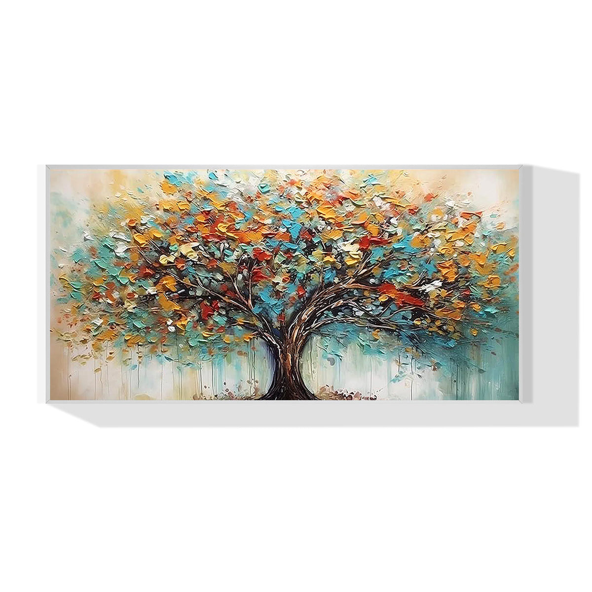 Dipinto astratto colorato dell'albero della vita