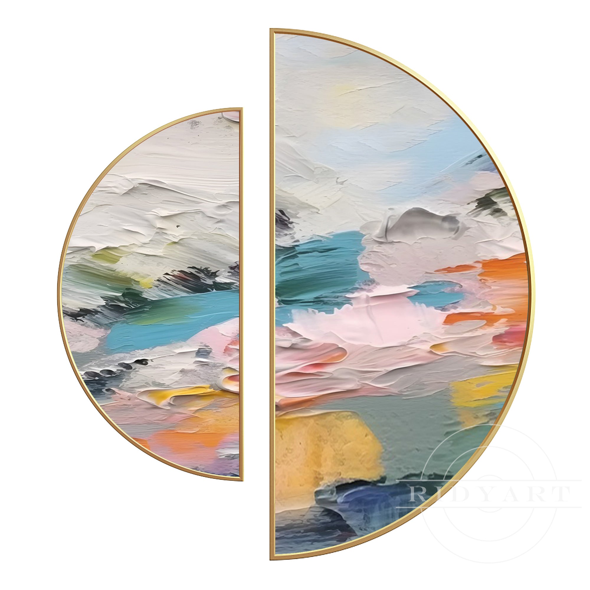 لوحة فنية جدارية باللونين الأسود والبيج من Wabi sabi Art