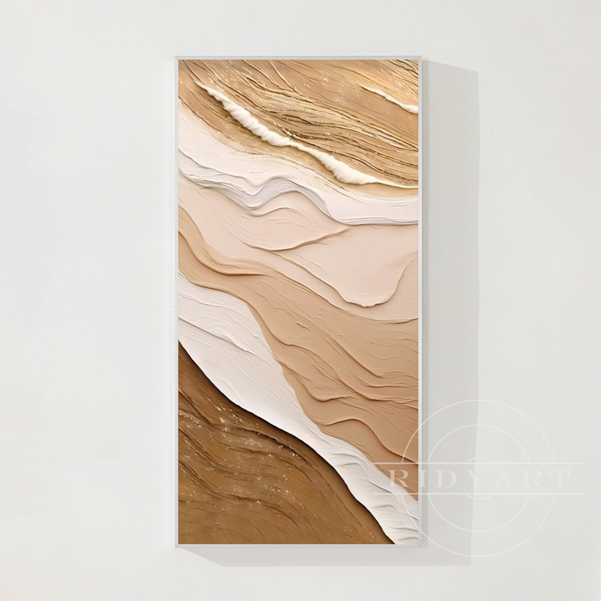 Earth Tone Ocean Waves Painting