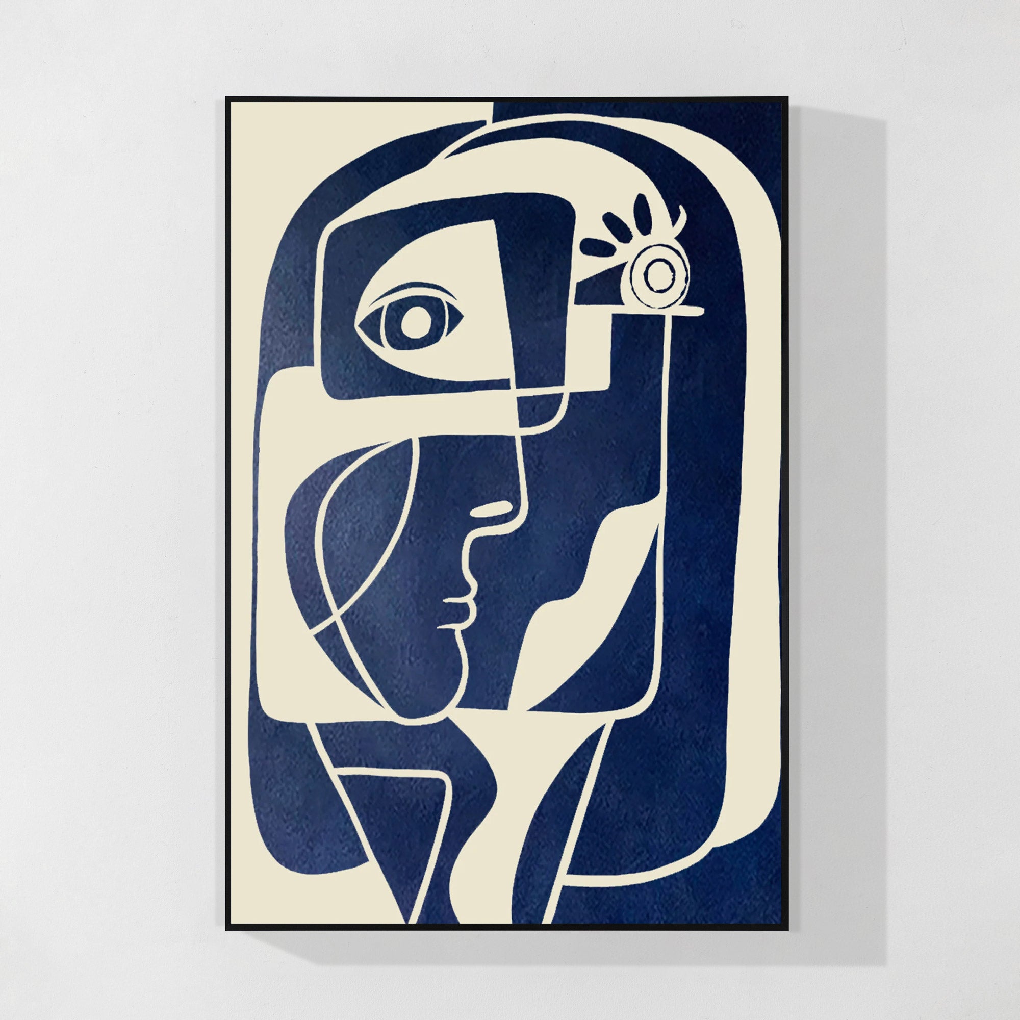 Picasso nástěnné umění Minimalistický moderní portrét Olejomalba