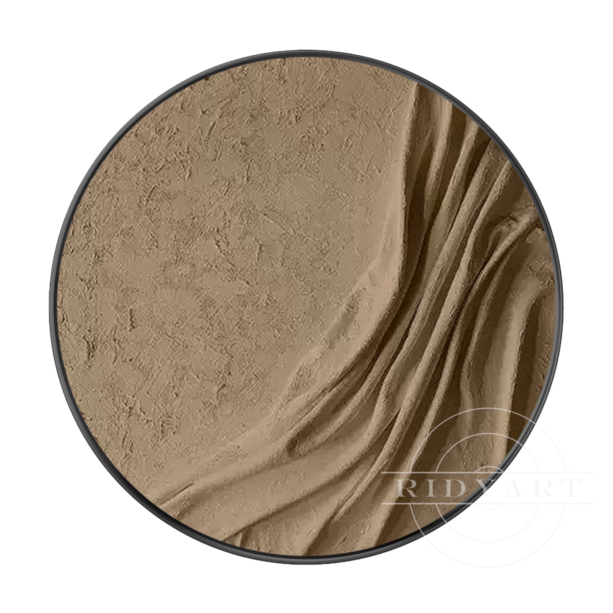 Earth Tone Round 3D Textured Wall Art