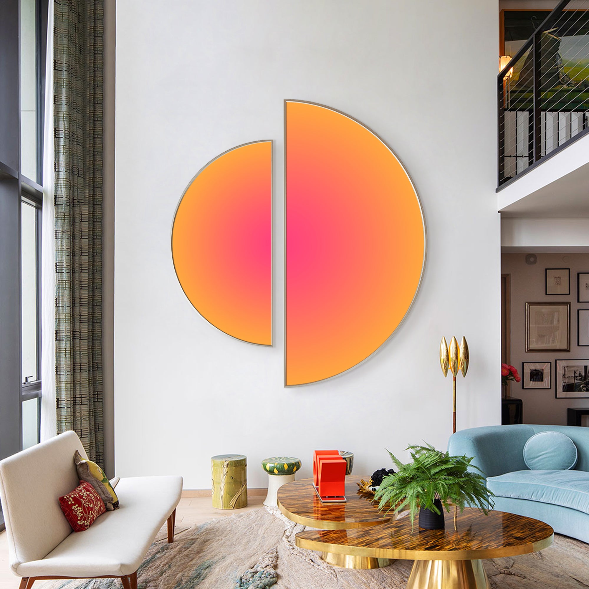 Arte de parede em degradé