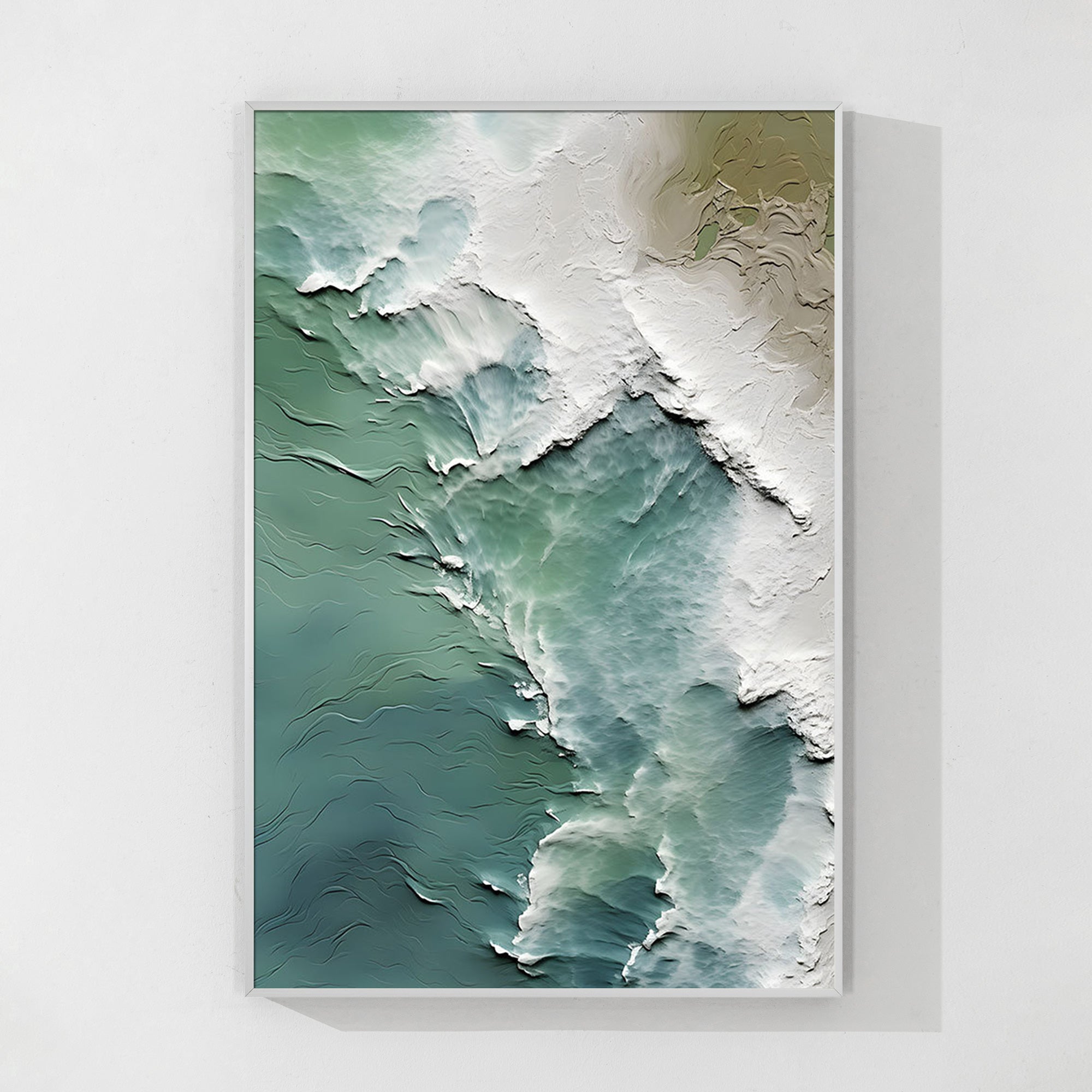 Turquoise Ocean with Rising Tides