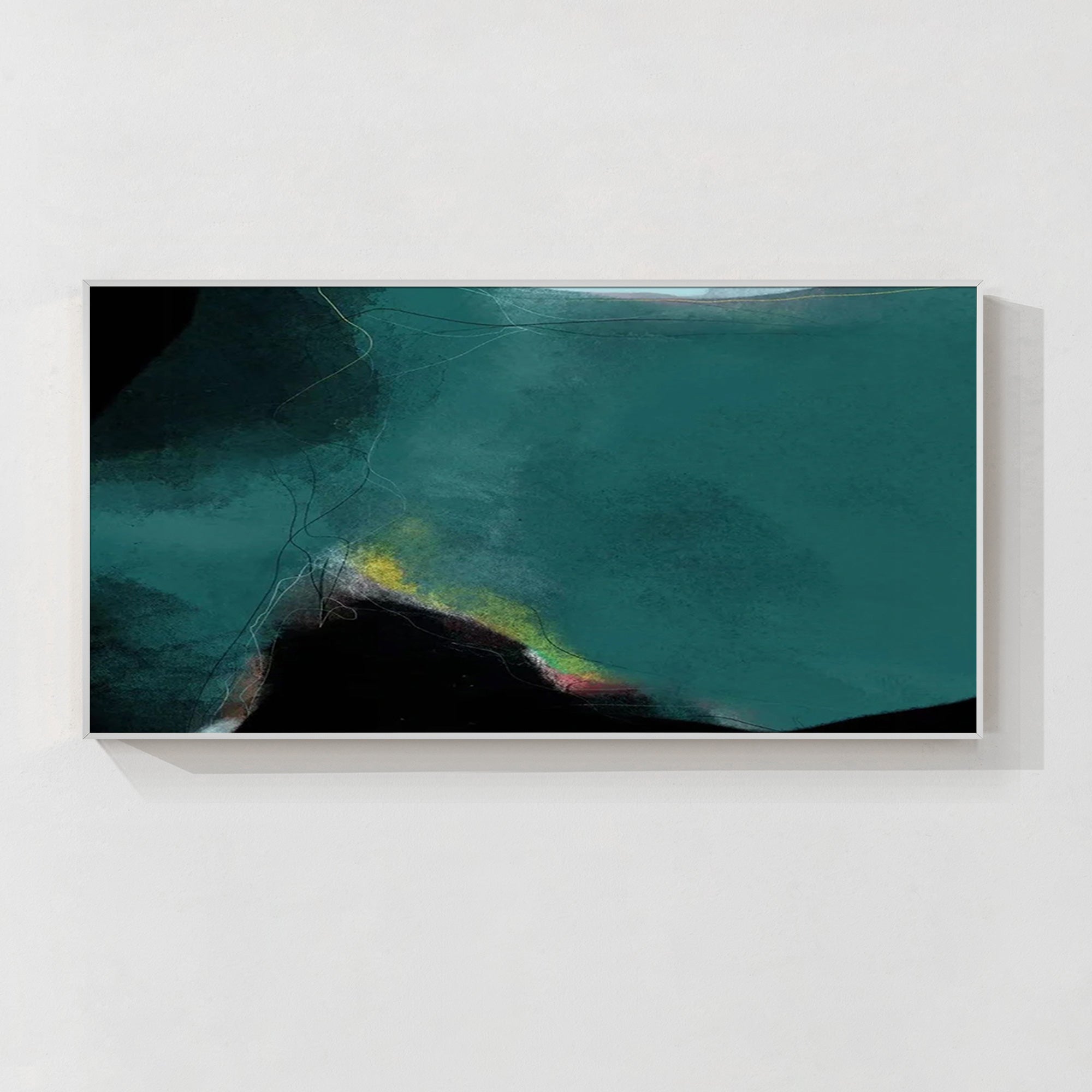 Grün Schwarz Abstrakte Kunst