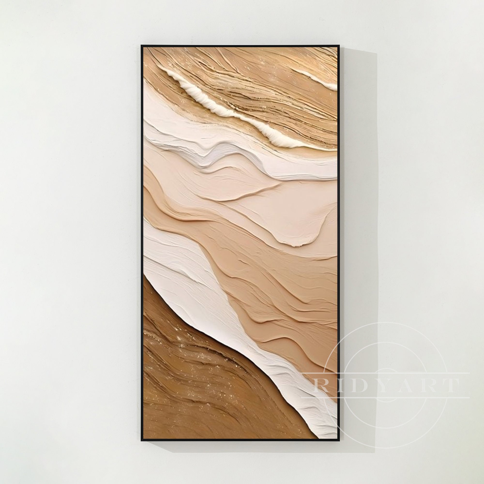 Earth Tone Ocean Waves Painting