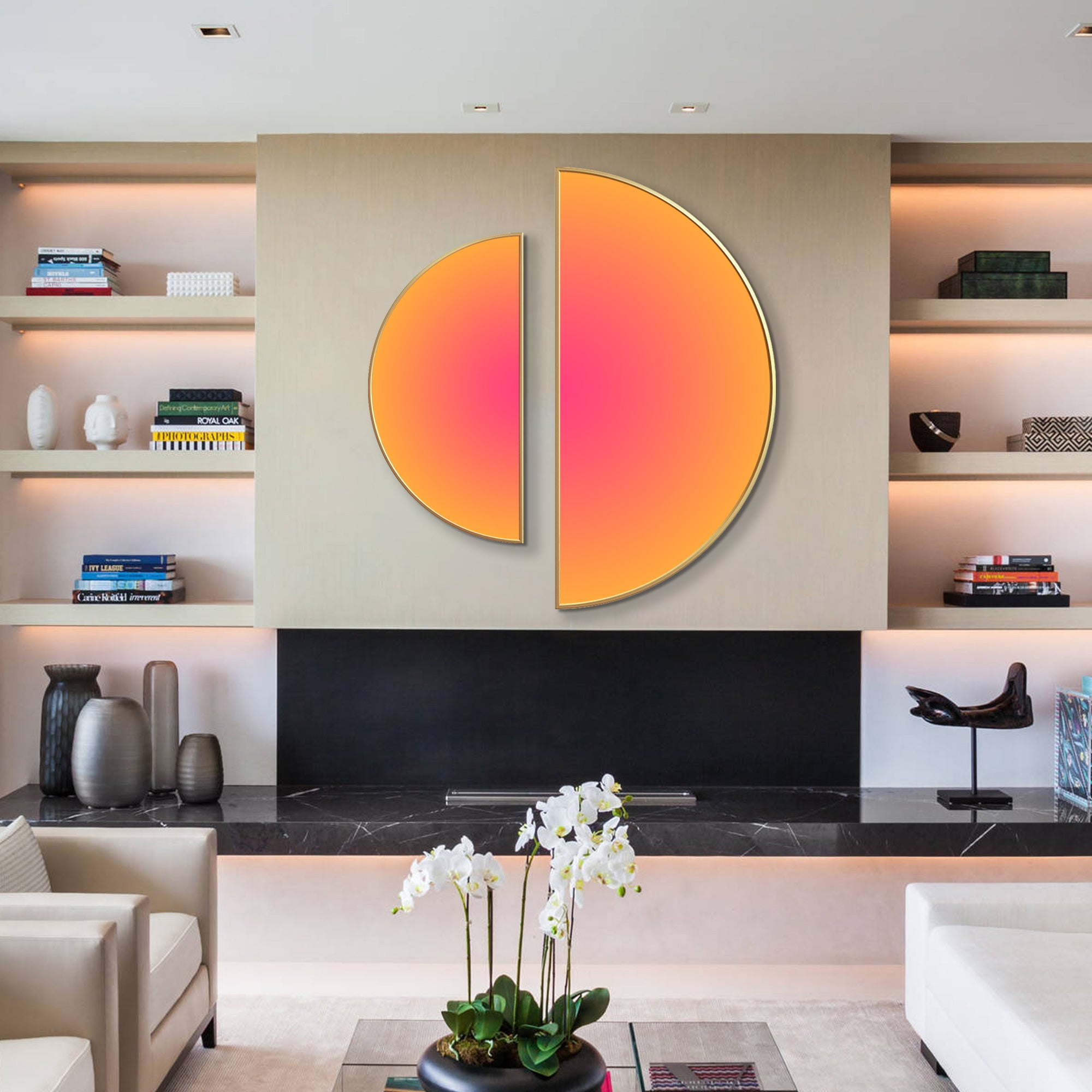 Arte de parede em degradé