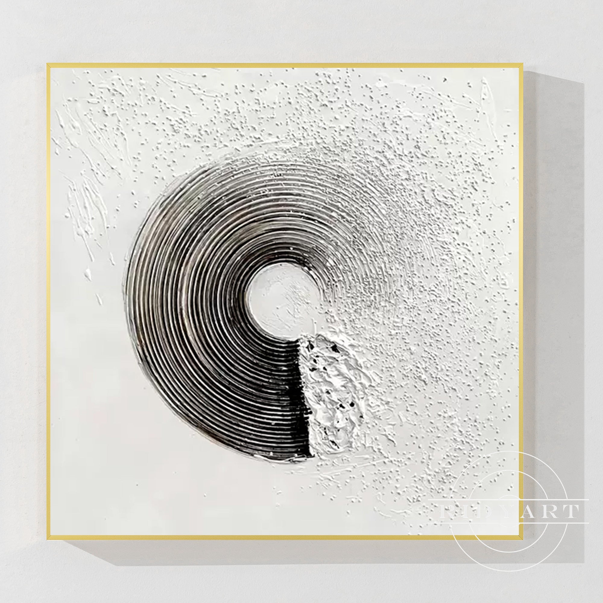 Salbeigrünes Berggemälde - Minimalistische große Wandkunst
