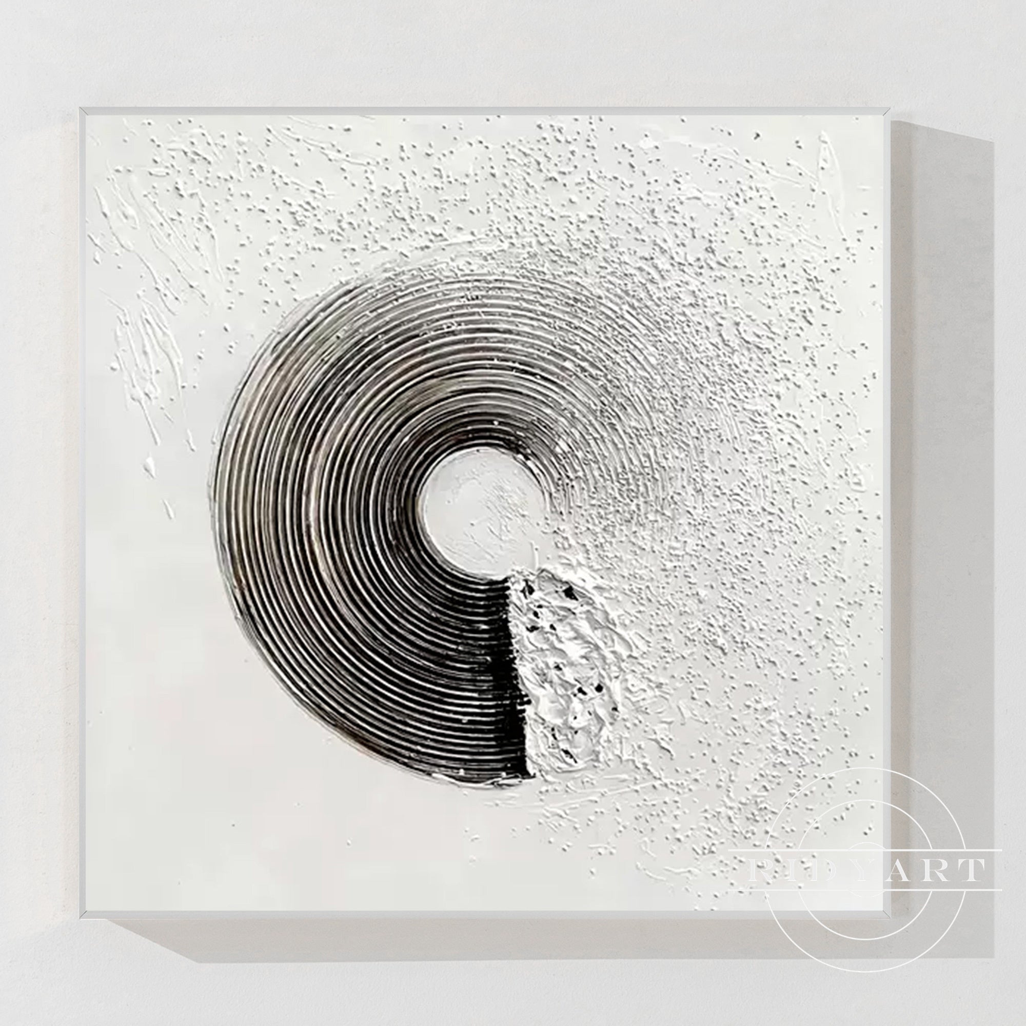 Salbeigrünes Berggemälde - Minimalistische große Wandkunst
