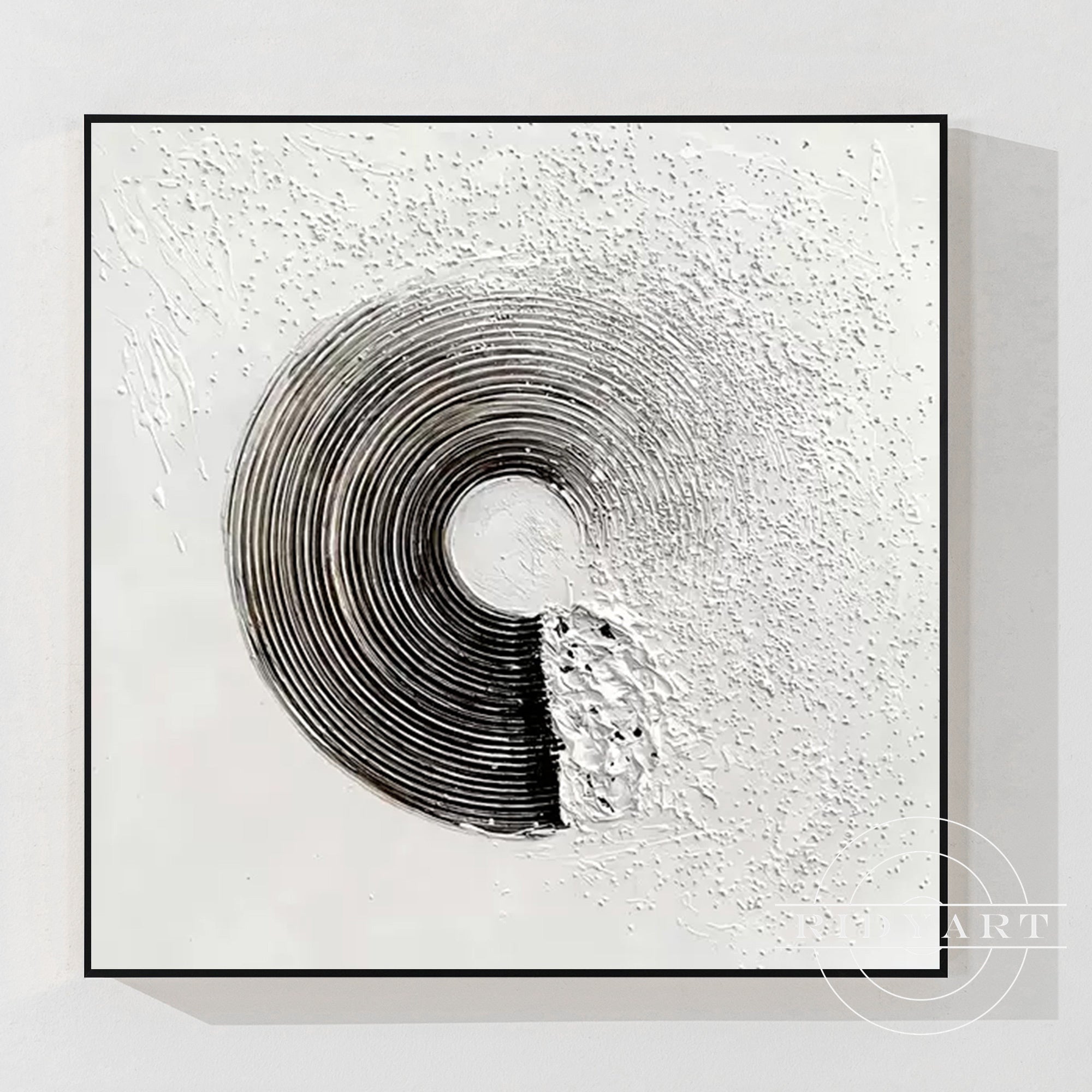Salbeigrünes Berggemälde - Minimalistische große Wandkunst