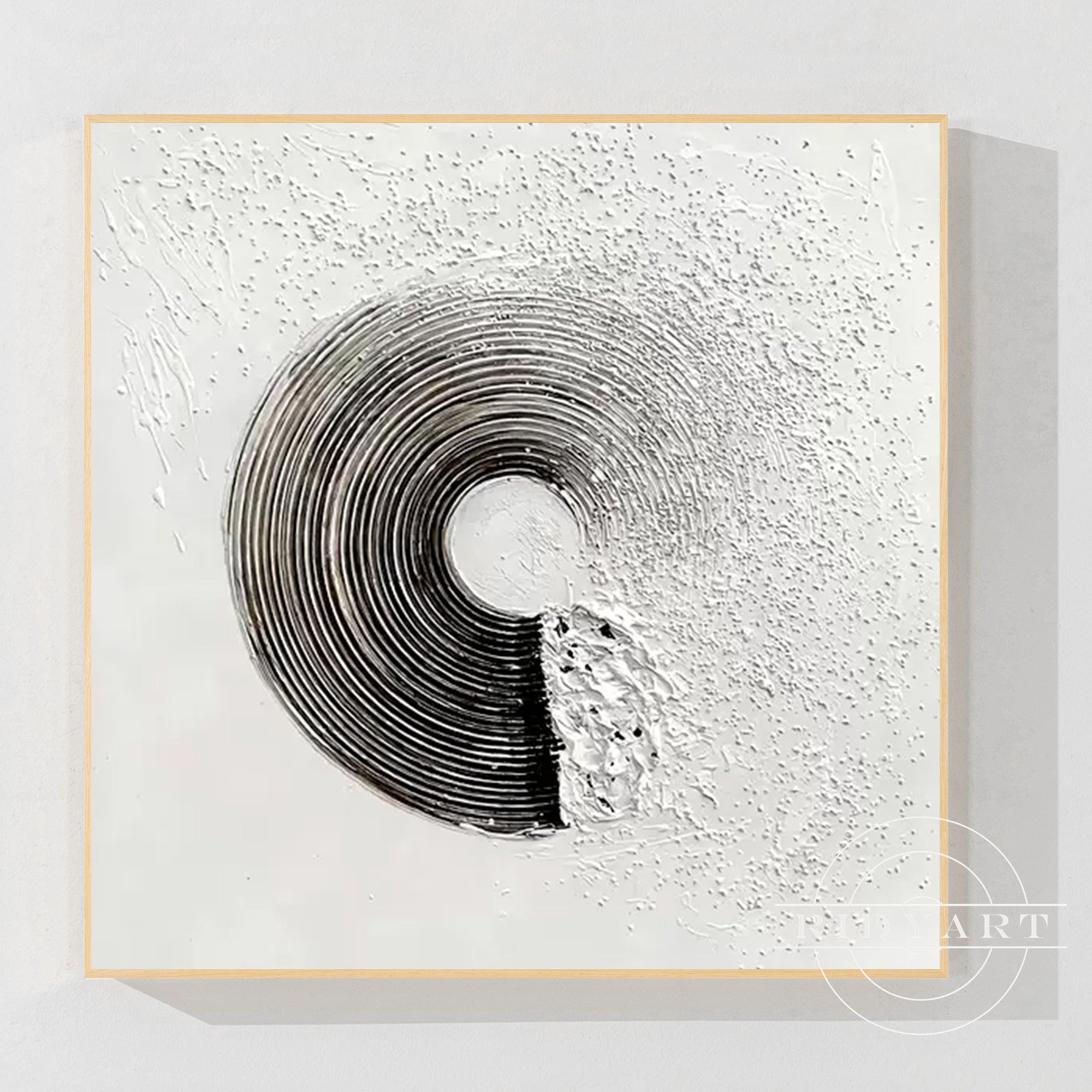 Salbeigrünes Berggemälde - Minimalistische große Wandkunst