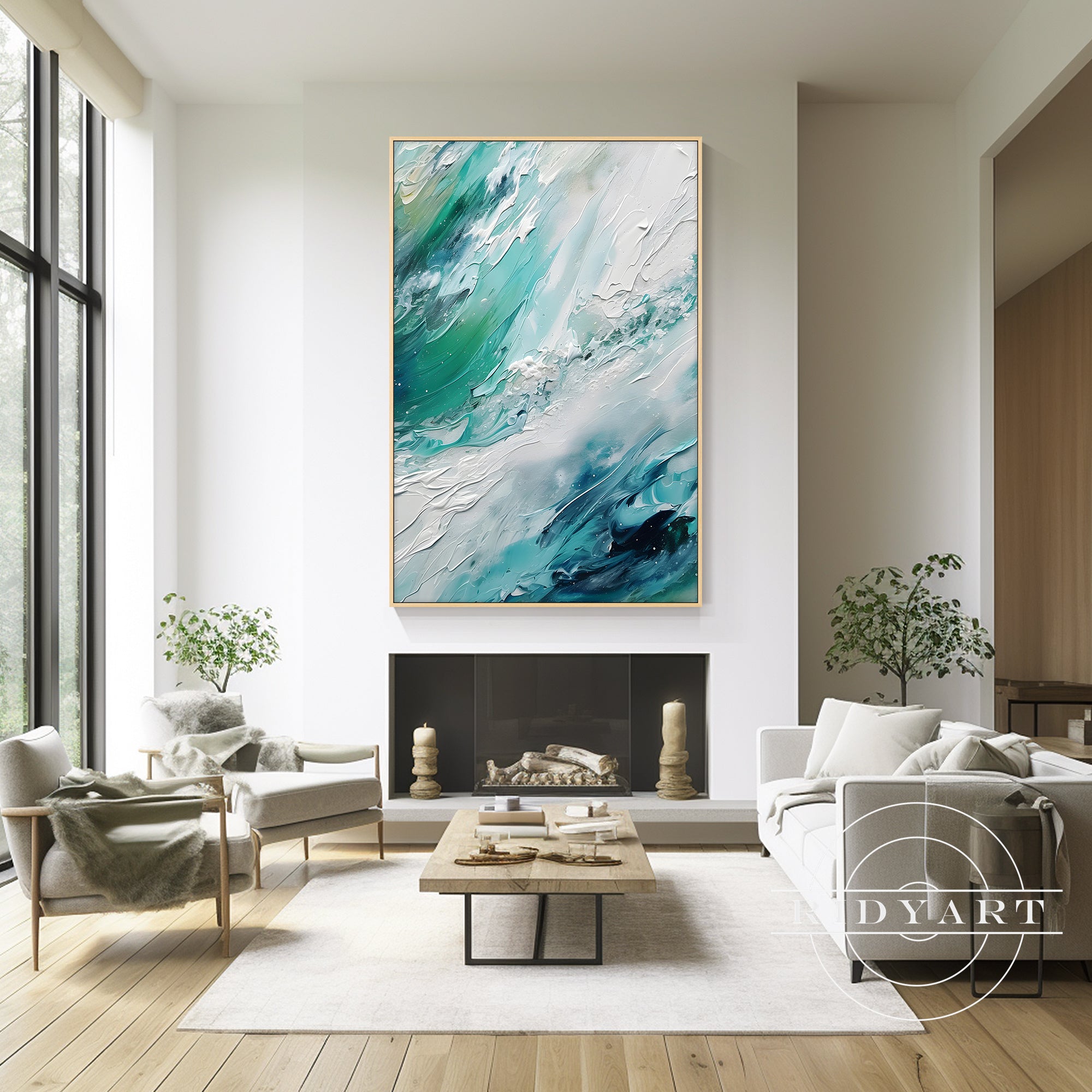 Wandkunst „Sage Green Mountain“
