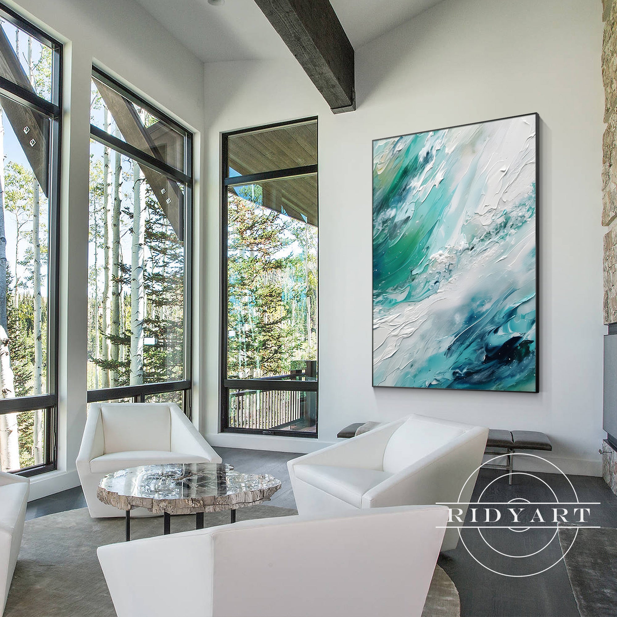Wandkunst „Sage Green Mountain“