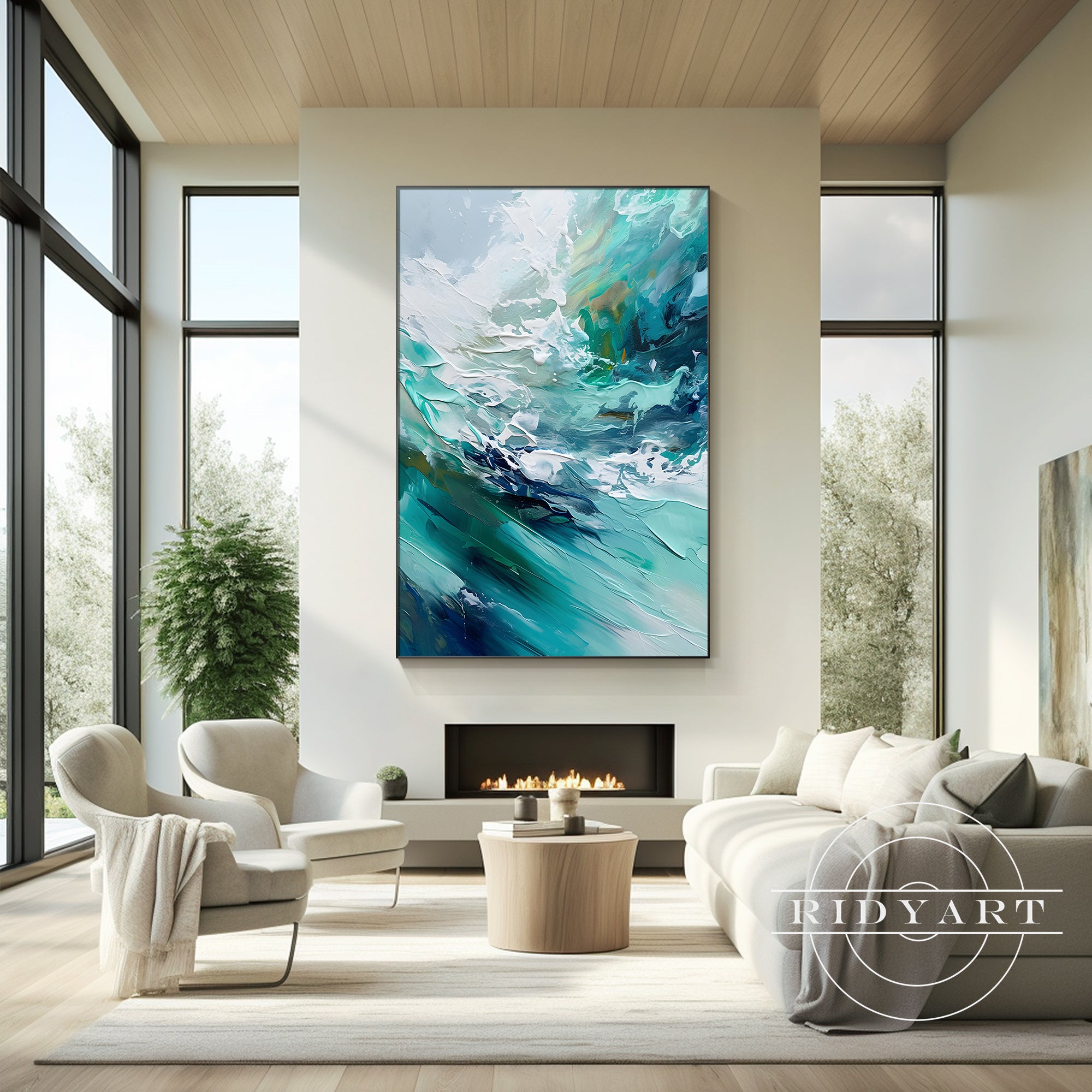 Wandkunst „Sage Green Mountain“