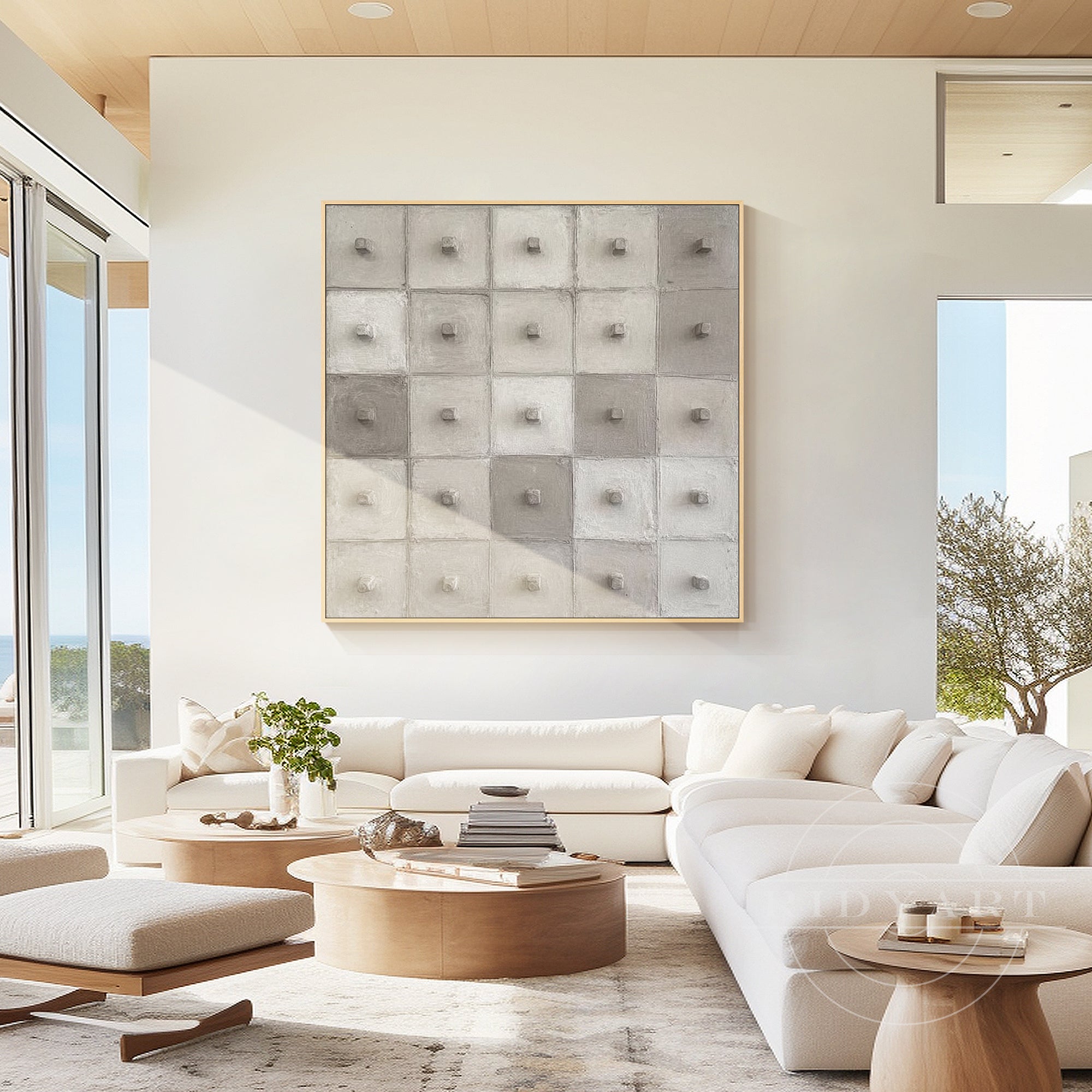 stone textured abstract canvas wall art minimalist decor