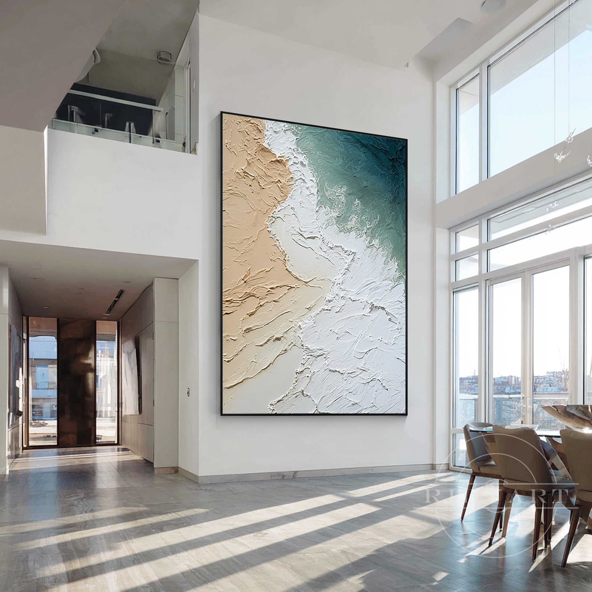 Abstraktní oceánní nástěnná dekorace_7art824