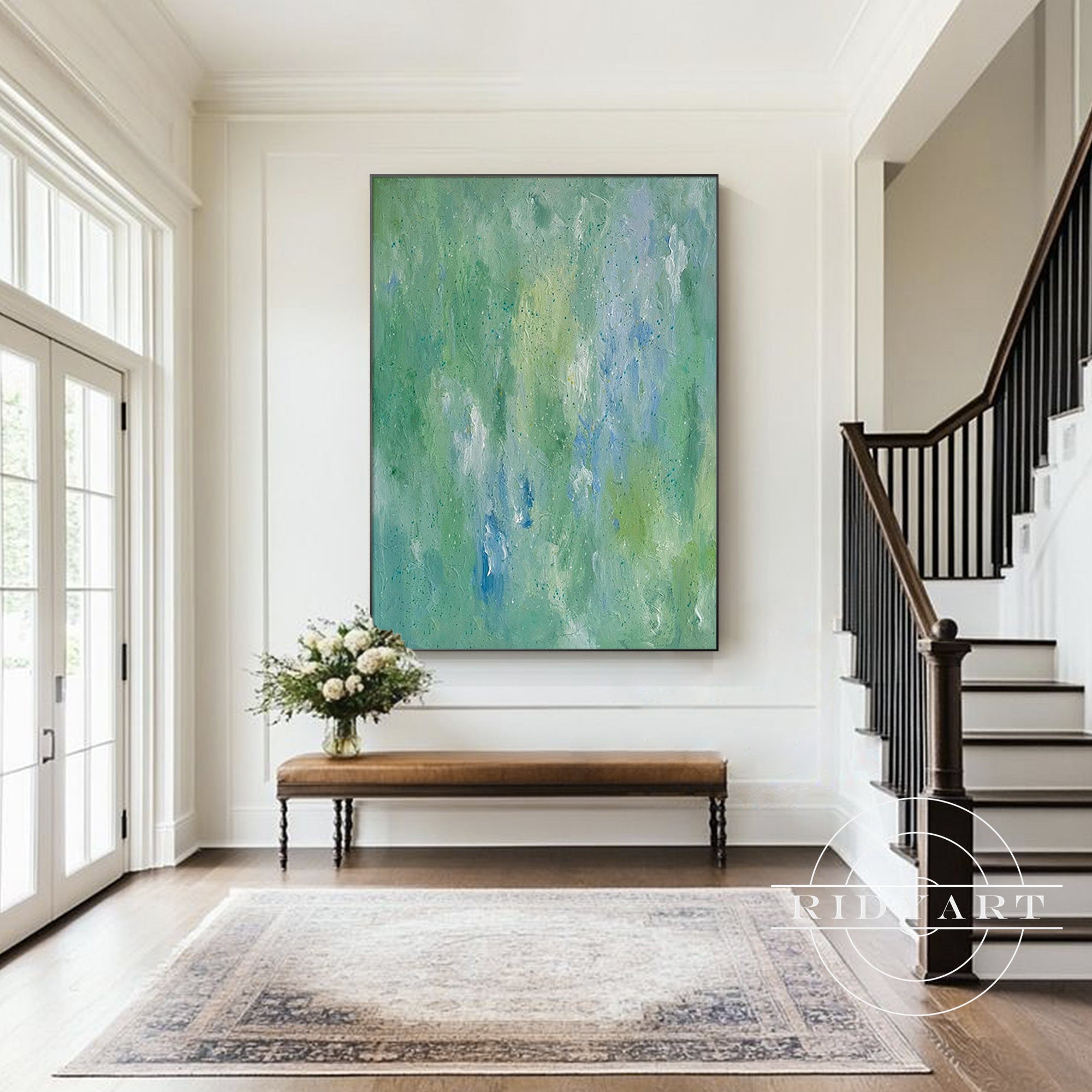 Nebeliger Morgen Landschaftsgemälde