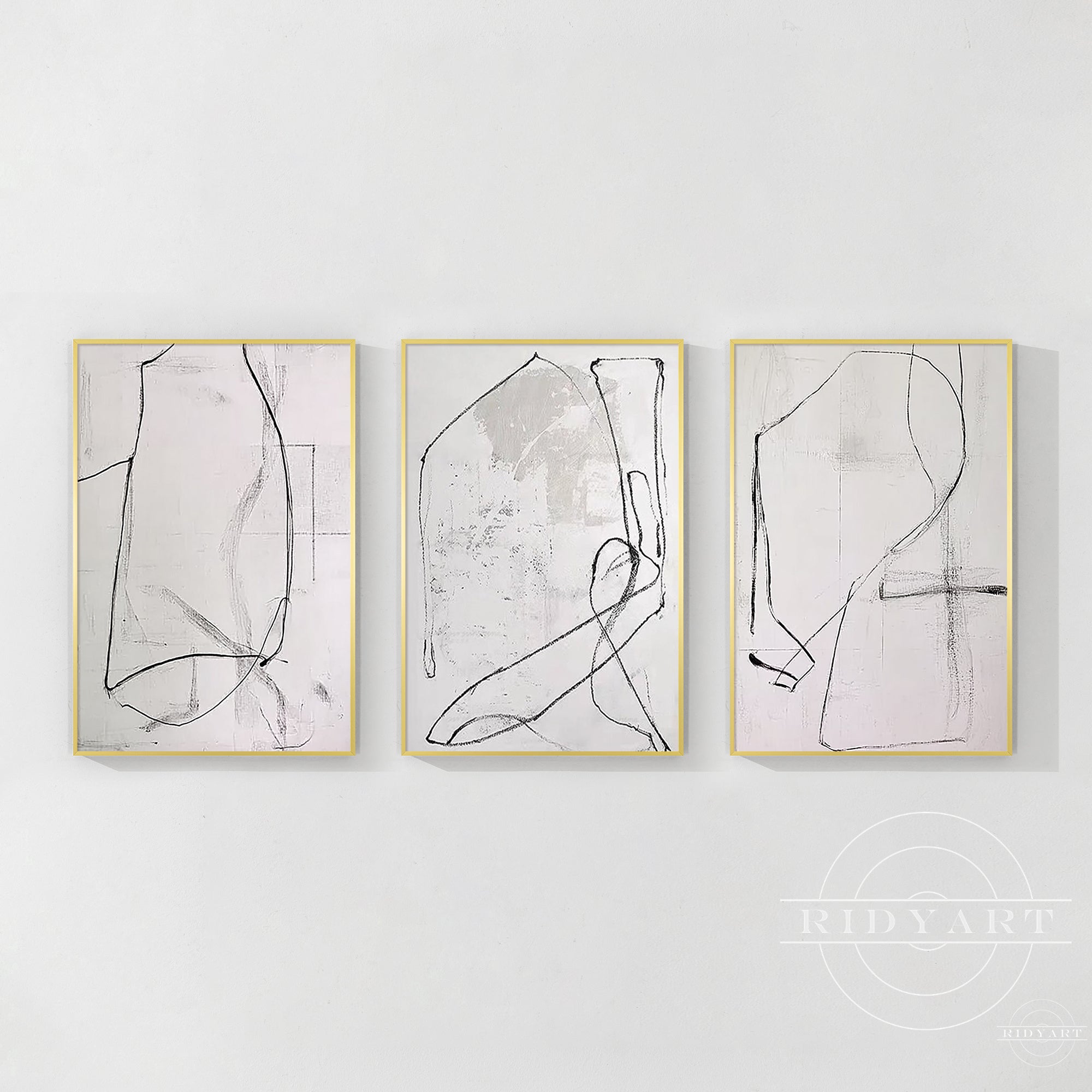 فن المحيط الأزرق مع الضوء الذهبي