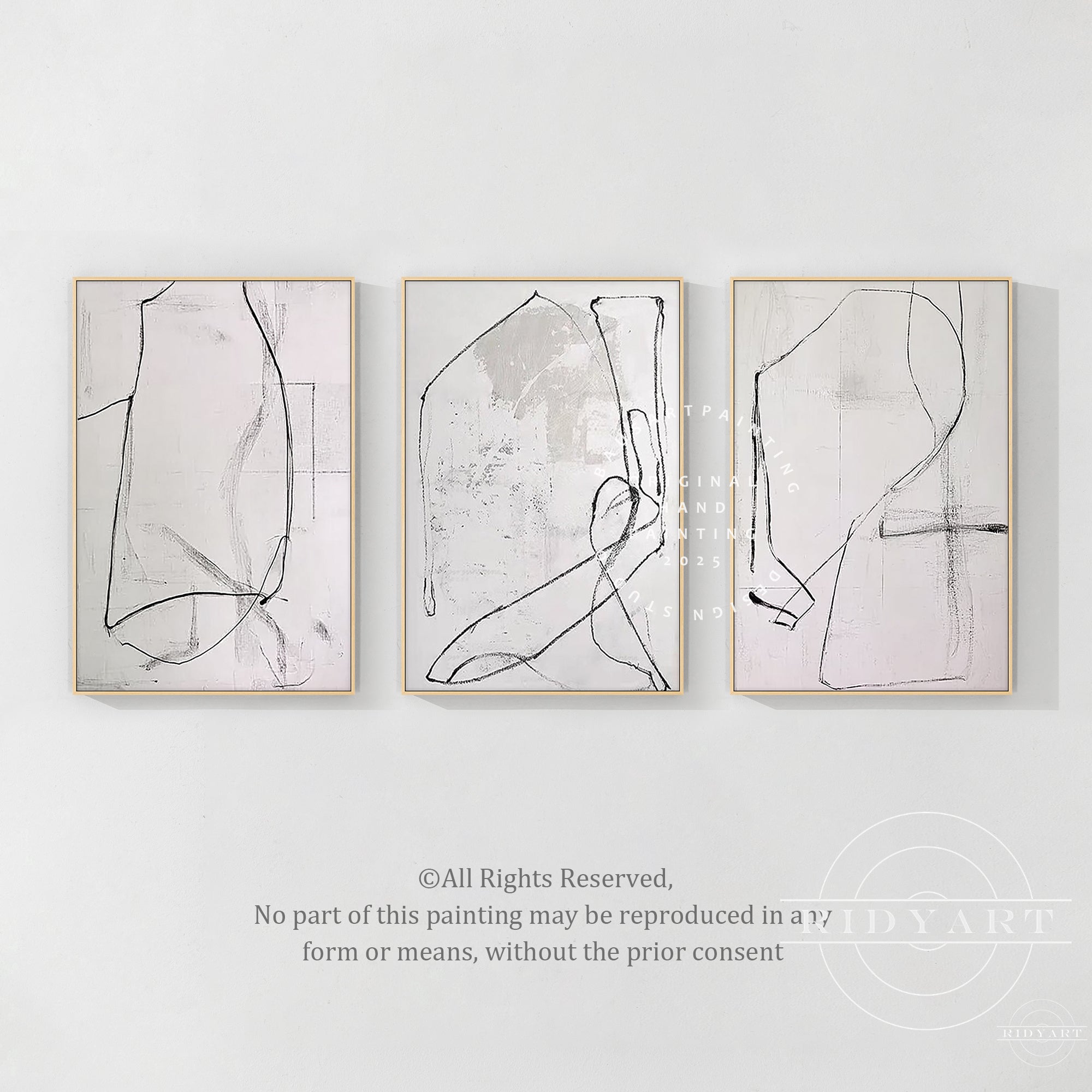 فن المحيط الأزرق مع الضوء الذهبي