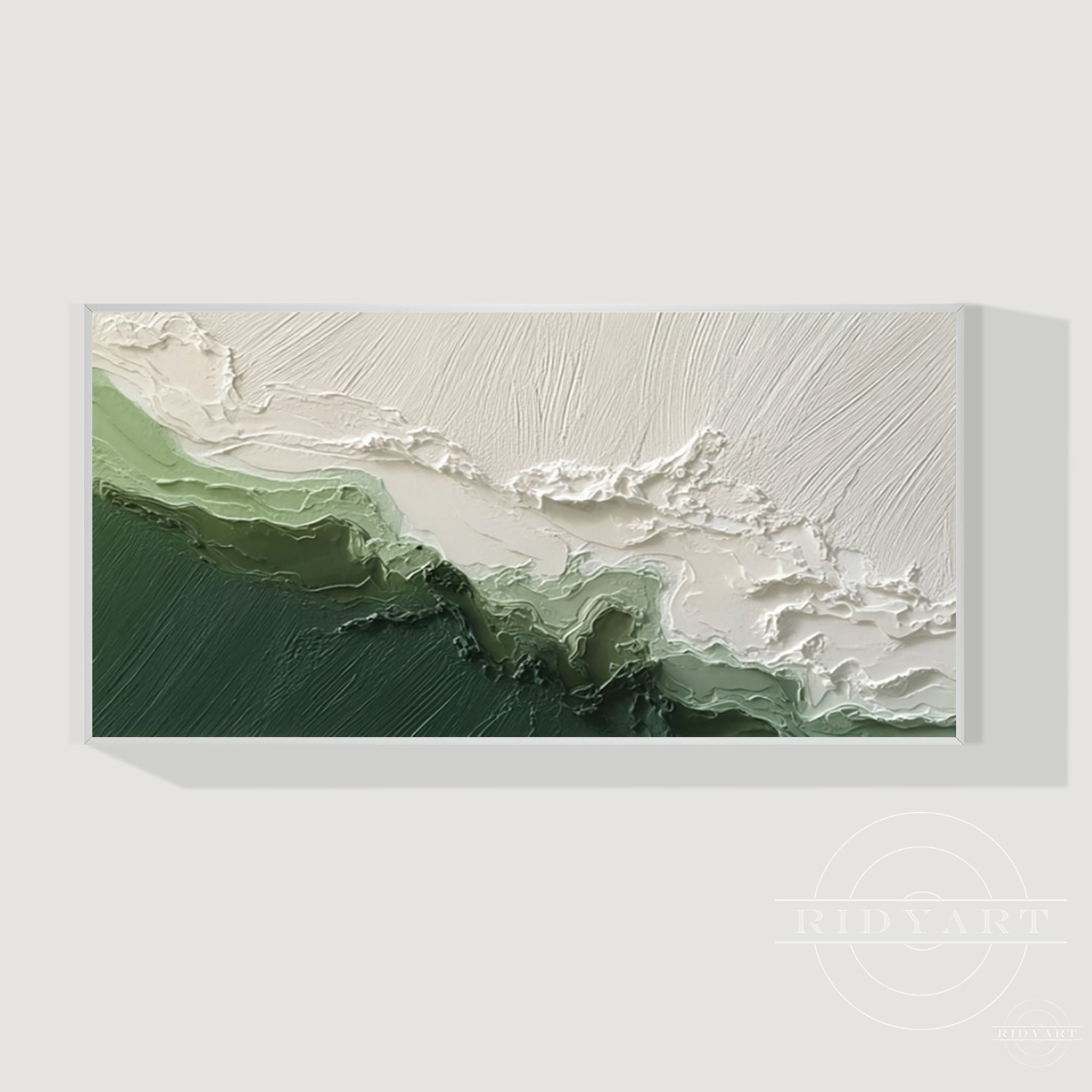 Minimalist mountain wall art in neutral tones