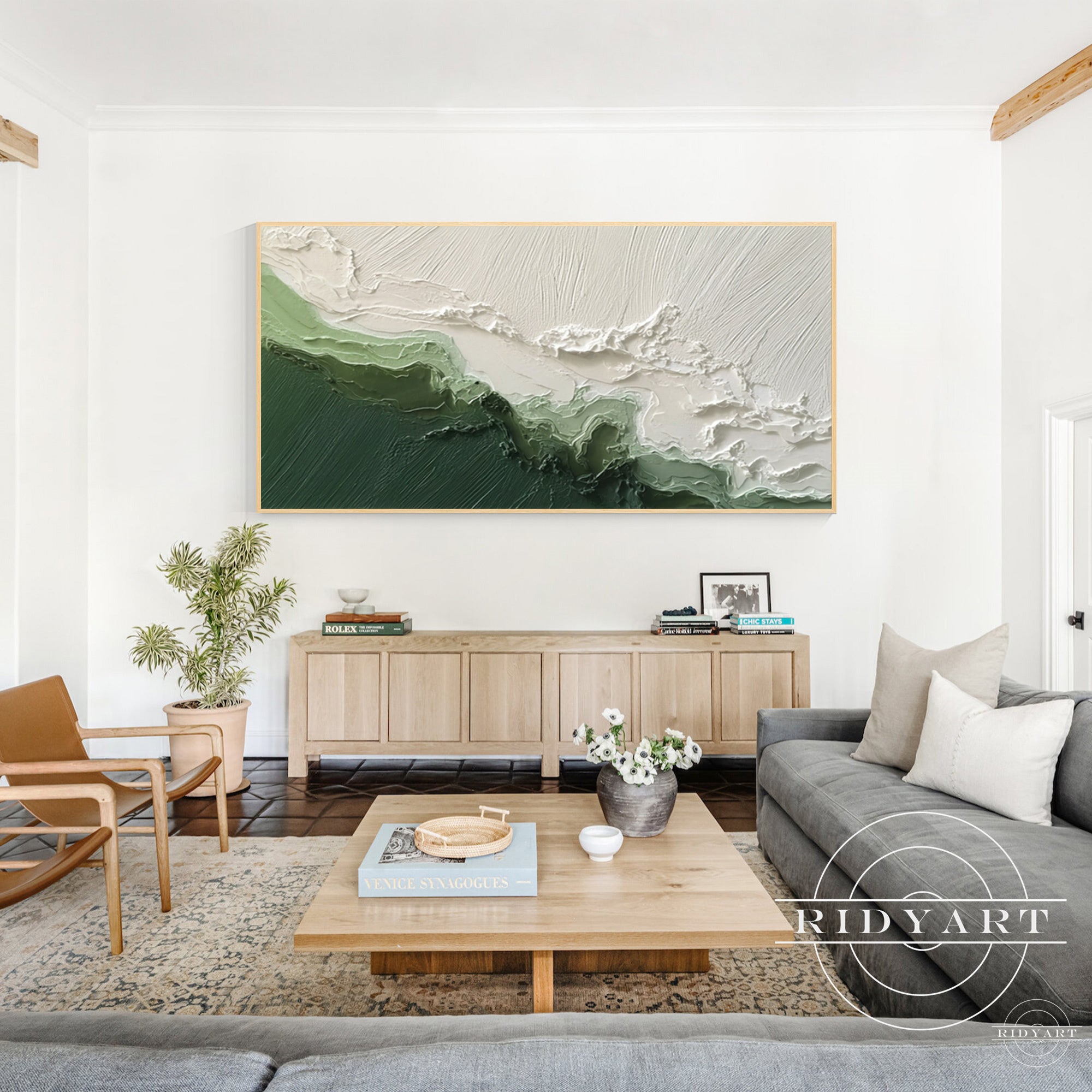 Modern gestructureerd canvas voor woonkamer