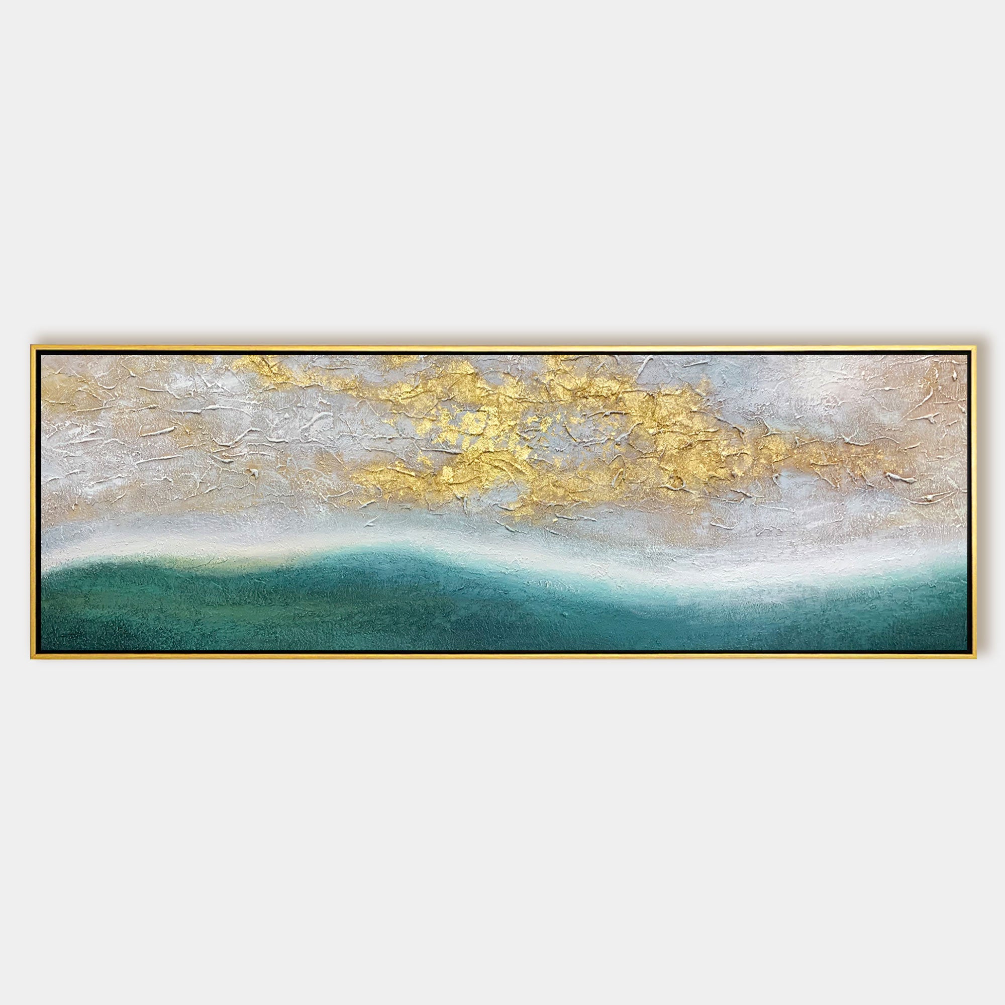 Sunrise with gold light