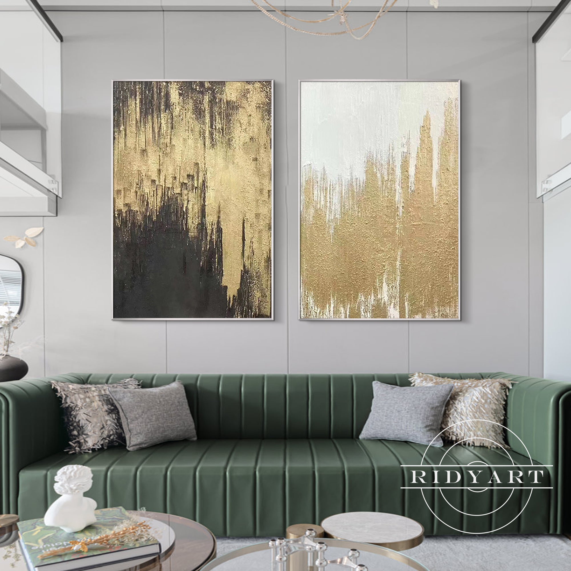 Metallic gold foil texture for a luxury finish