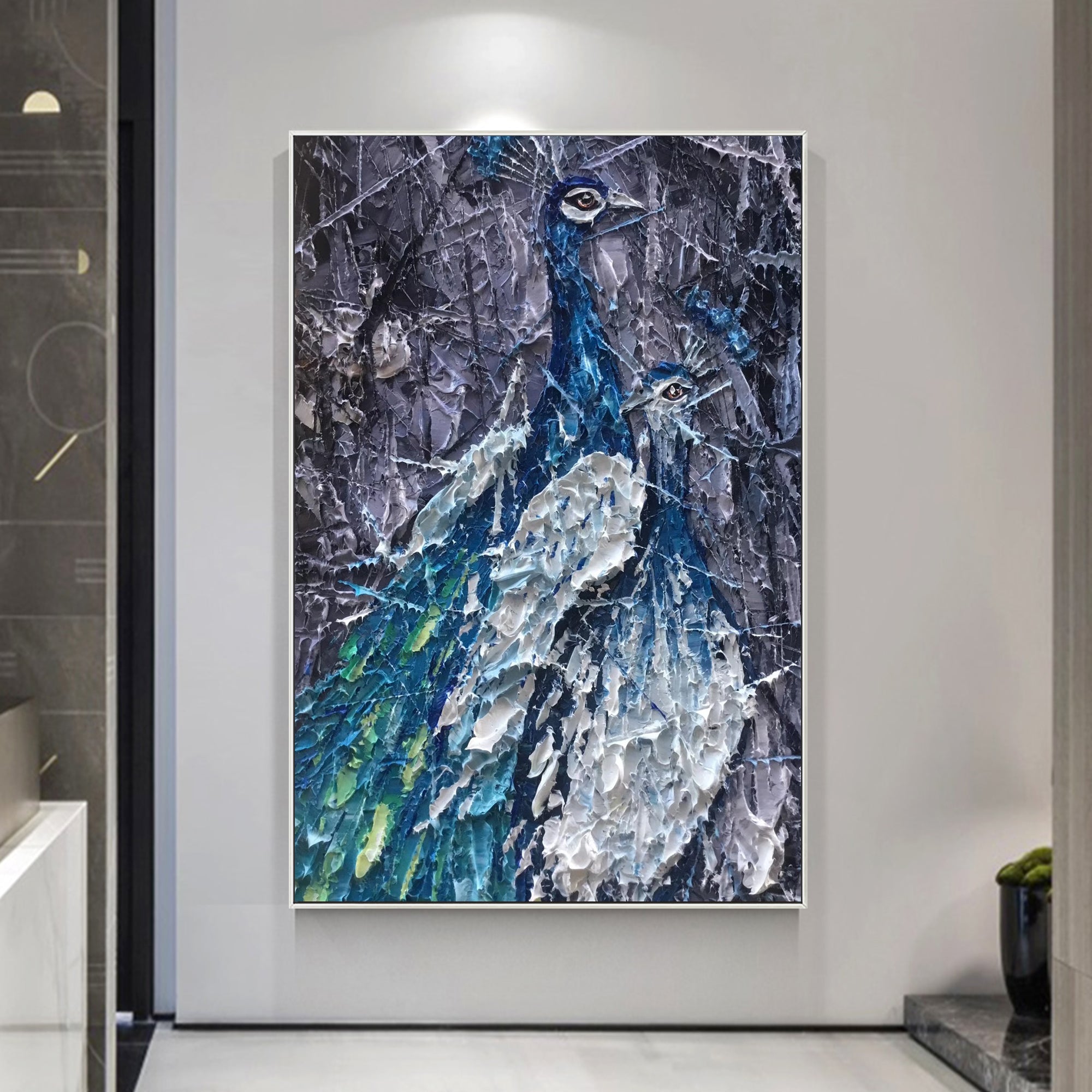 Pfau Kunst Ölgemälde