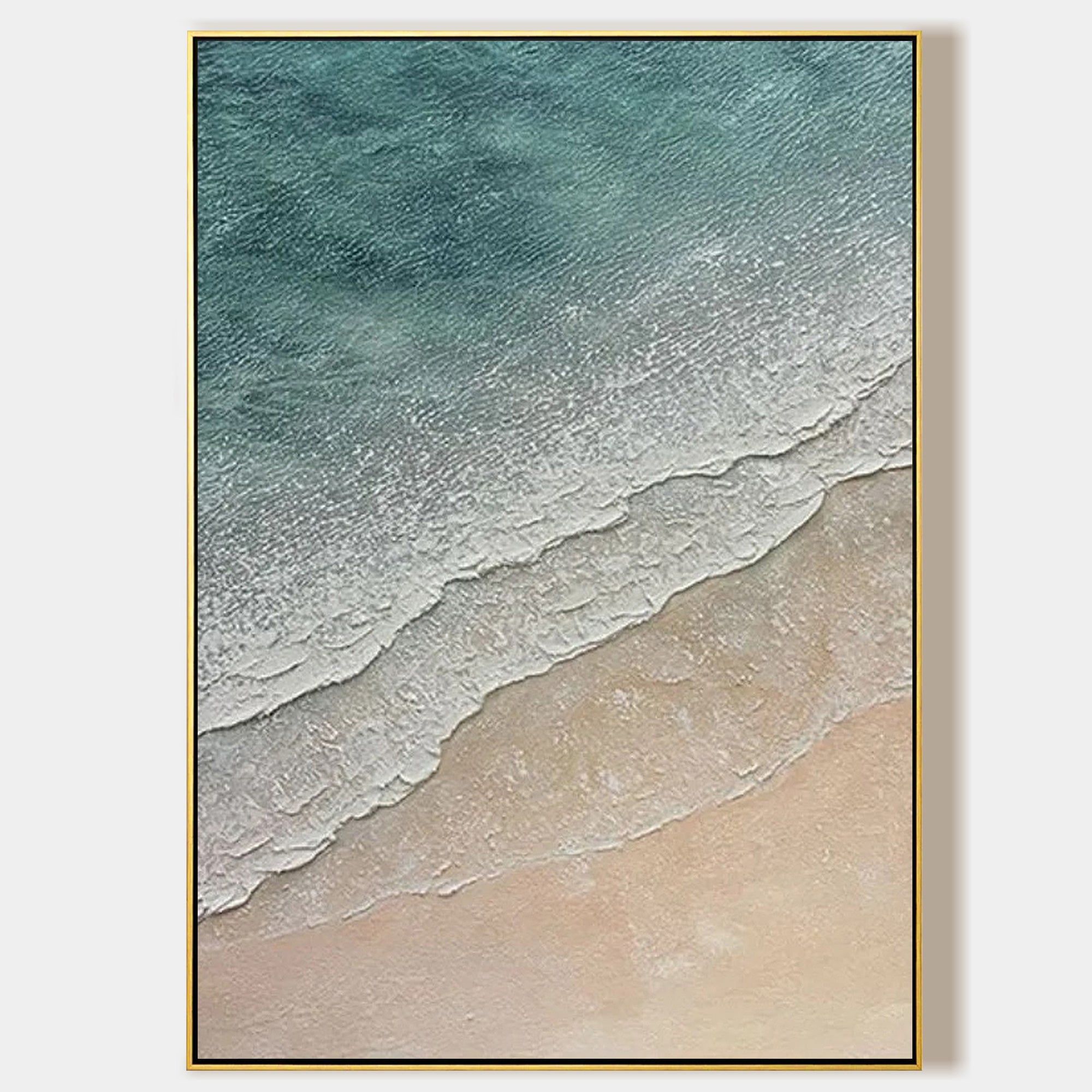 Coastal Beach Oil Painting On Canvas