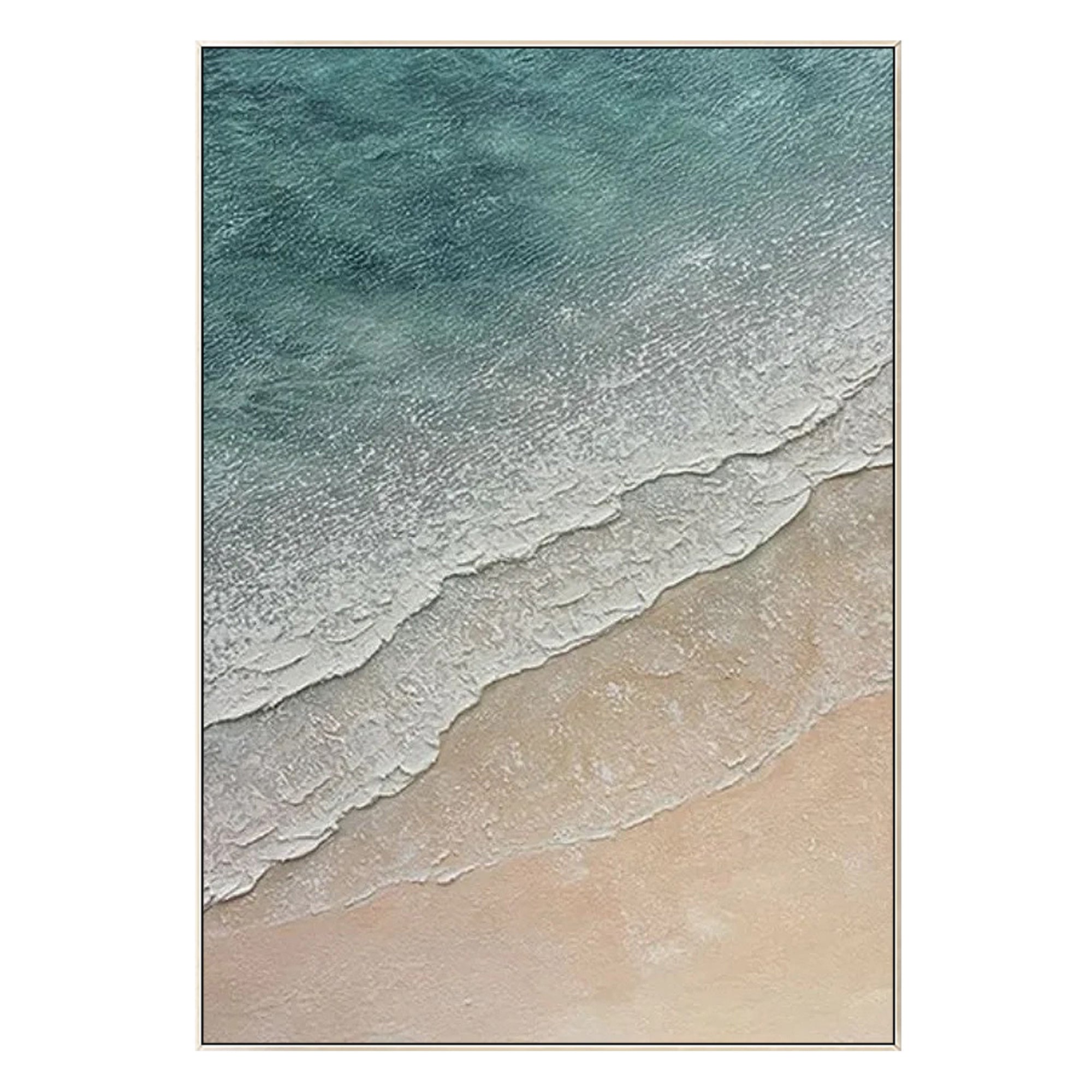 Coastal Beach Oil Painting On Canvas