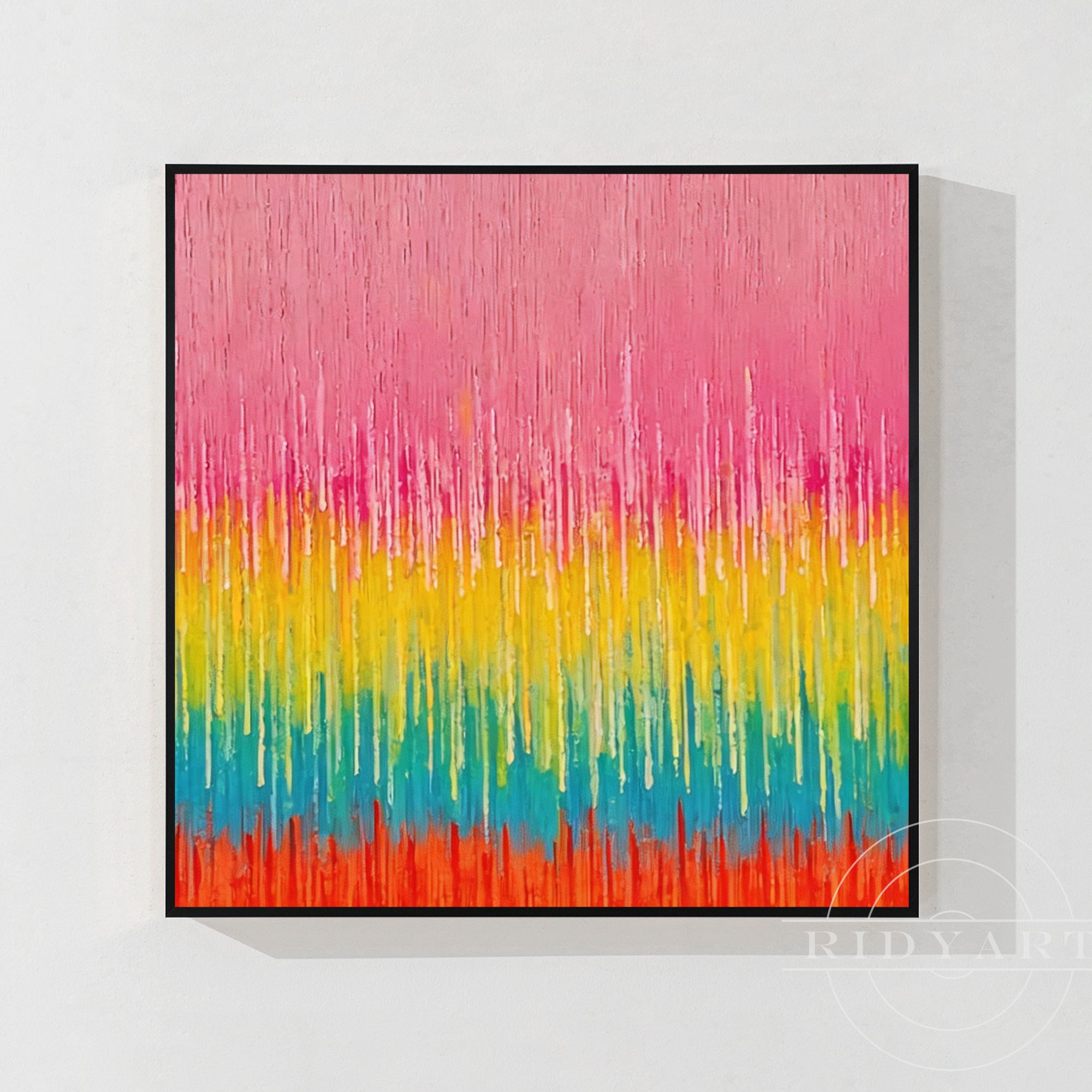 Pink abstrakte Wandkunst BA0953
