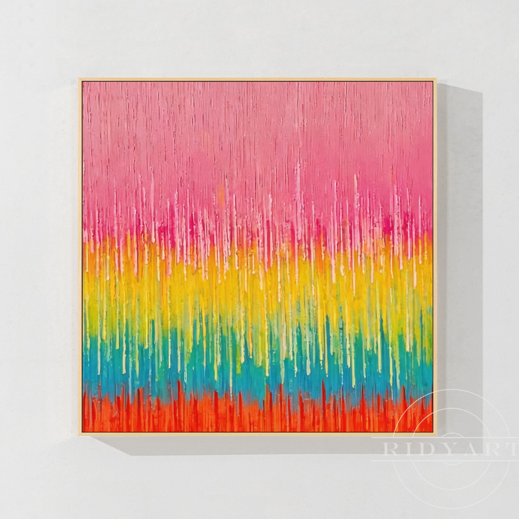 Pink abstrakte Wandkunst BA0953