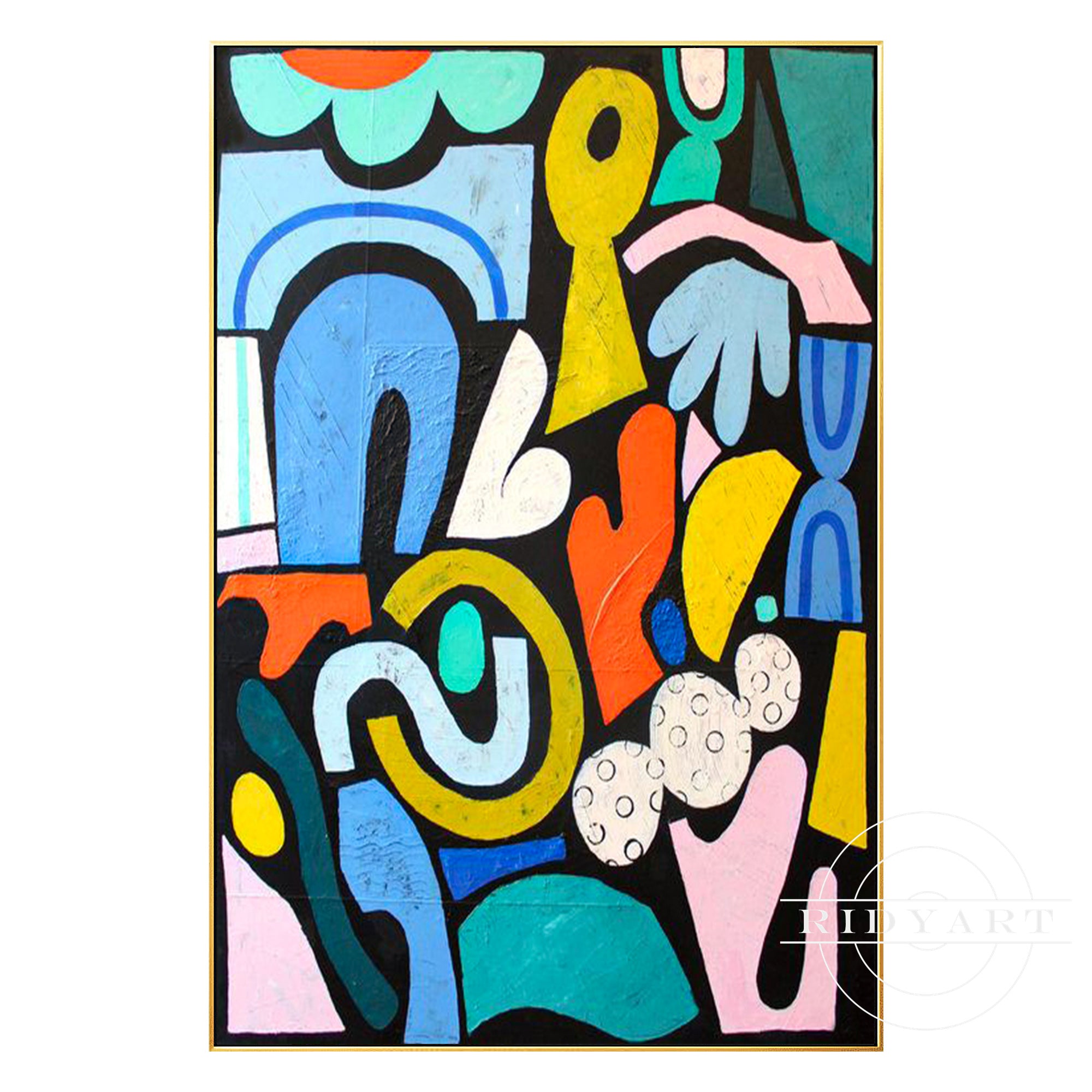 Farbenfrohe Wandkunst