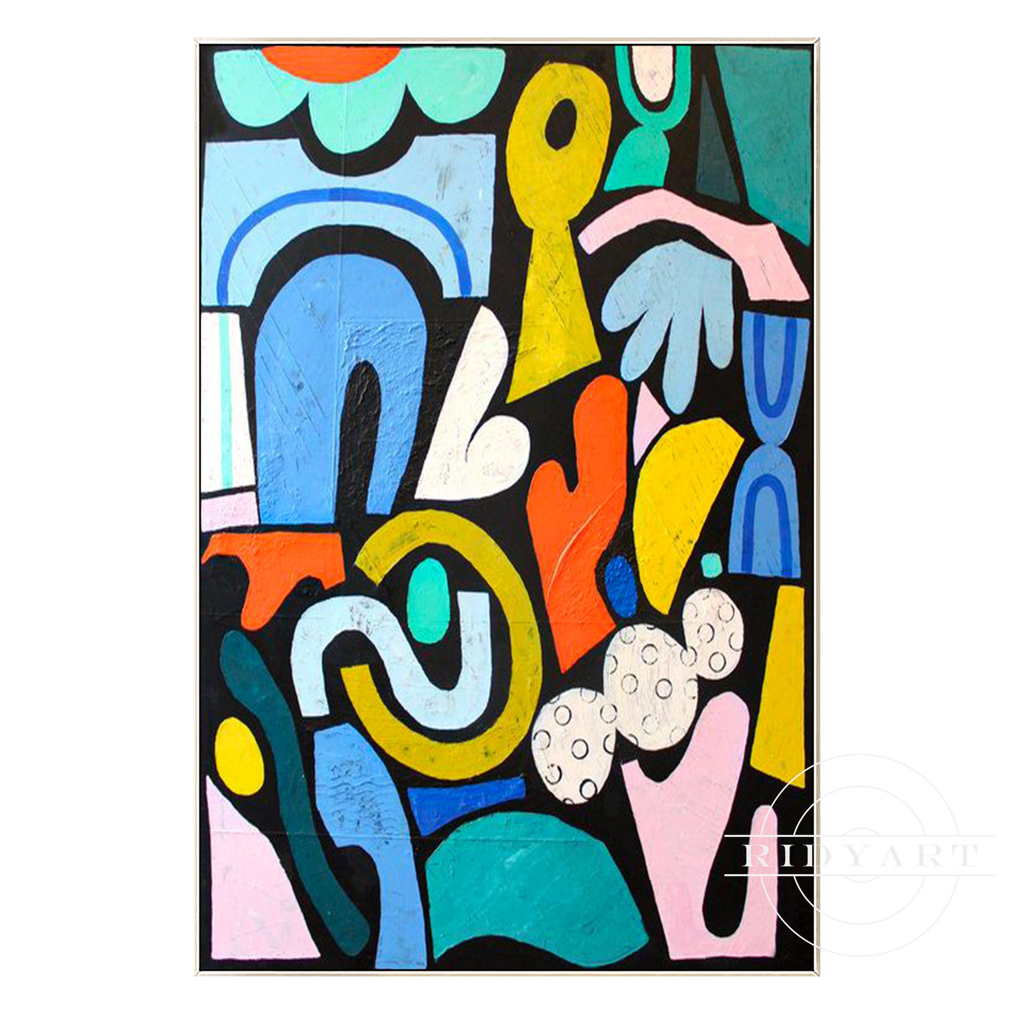 Farbenfrohe Wandkunst