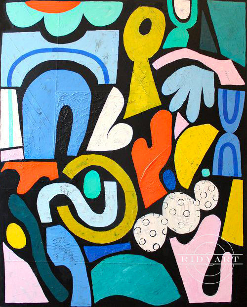 Farbenfrohe Wandkunst