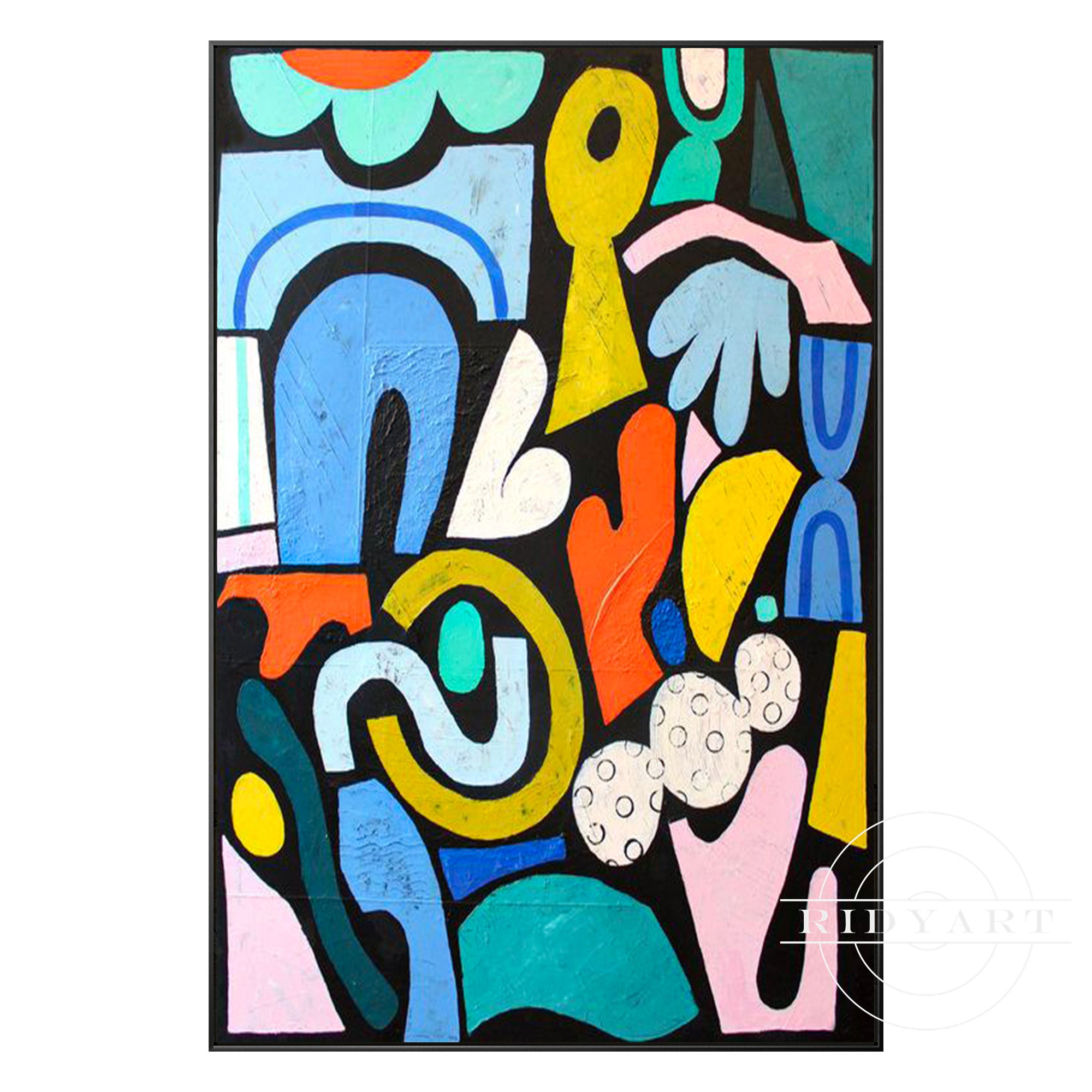 Farbenfrohe Wandkunst