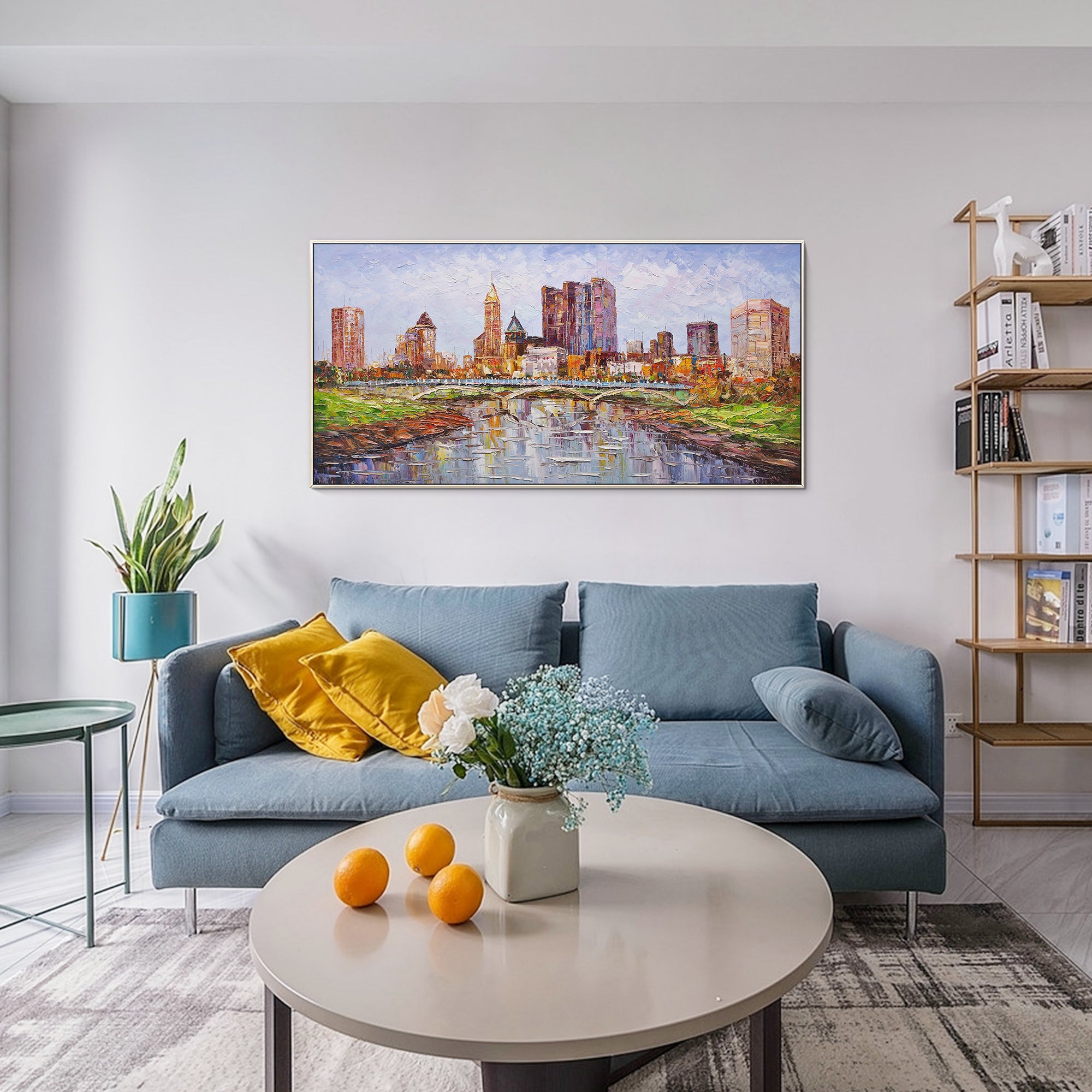 Columbus Skyline oil paintings