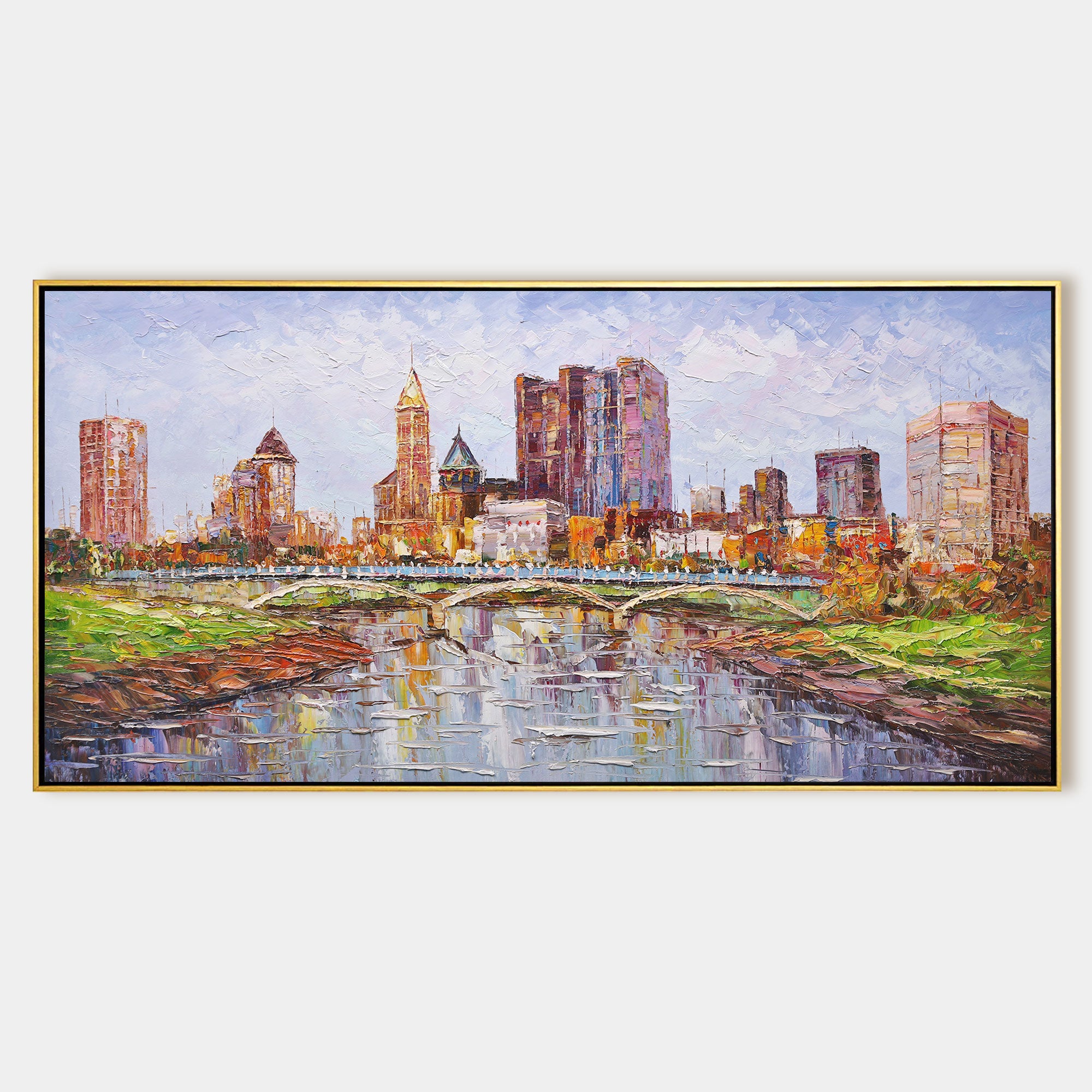 Columbus Skyline oil paintings