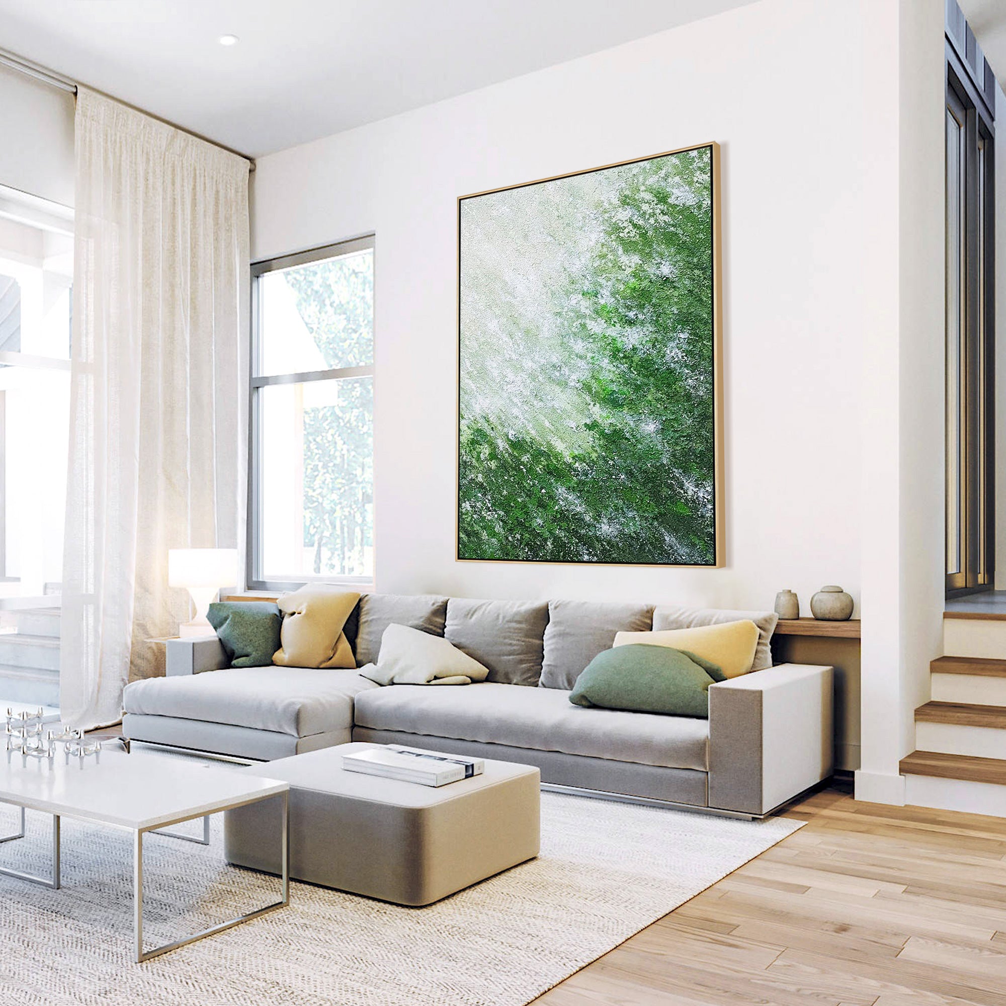 Green Minimalist Wall Art