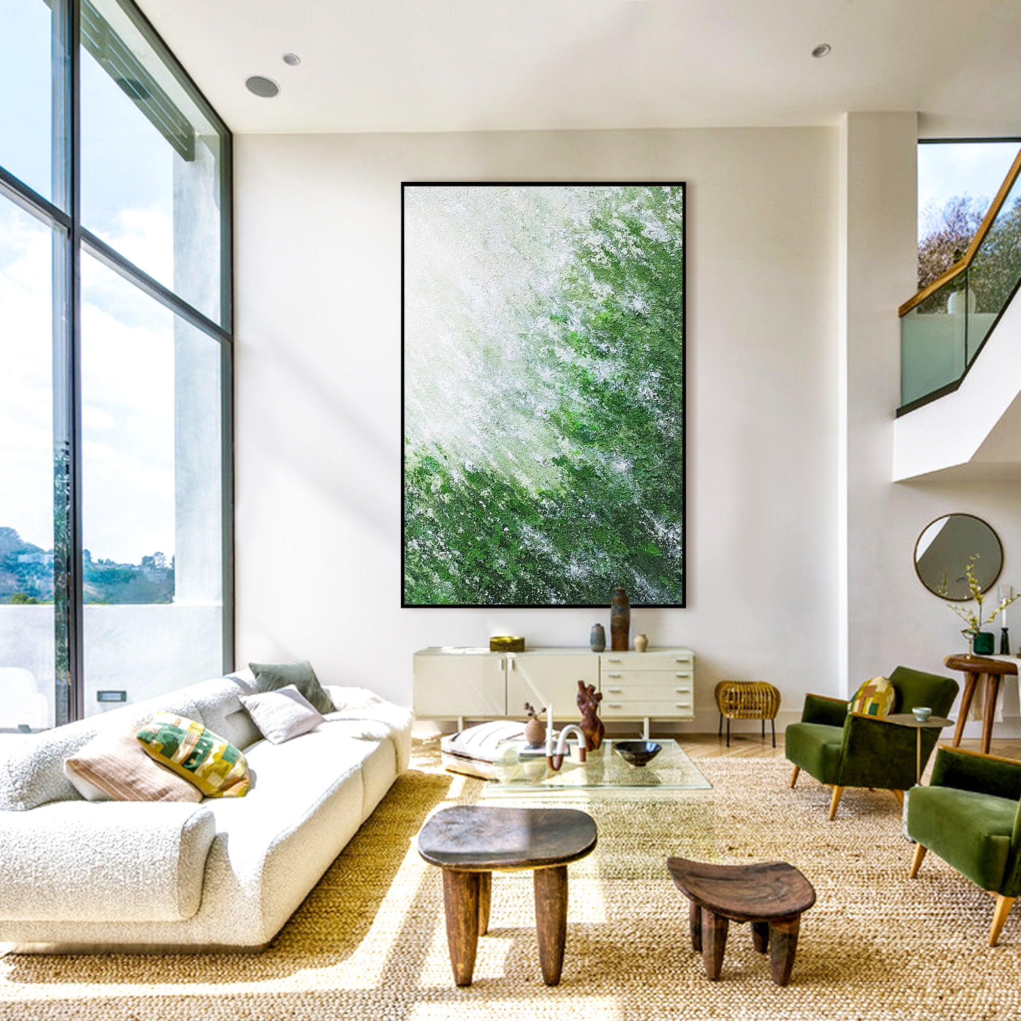 Green Minimalist Wall Art